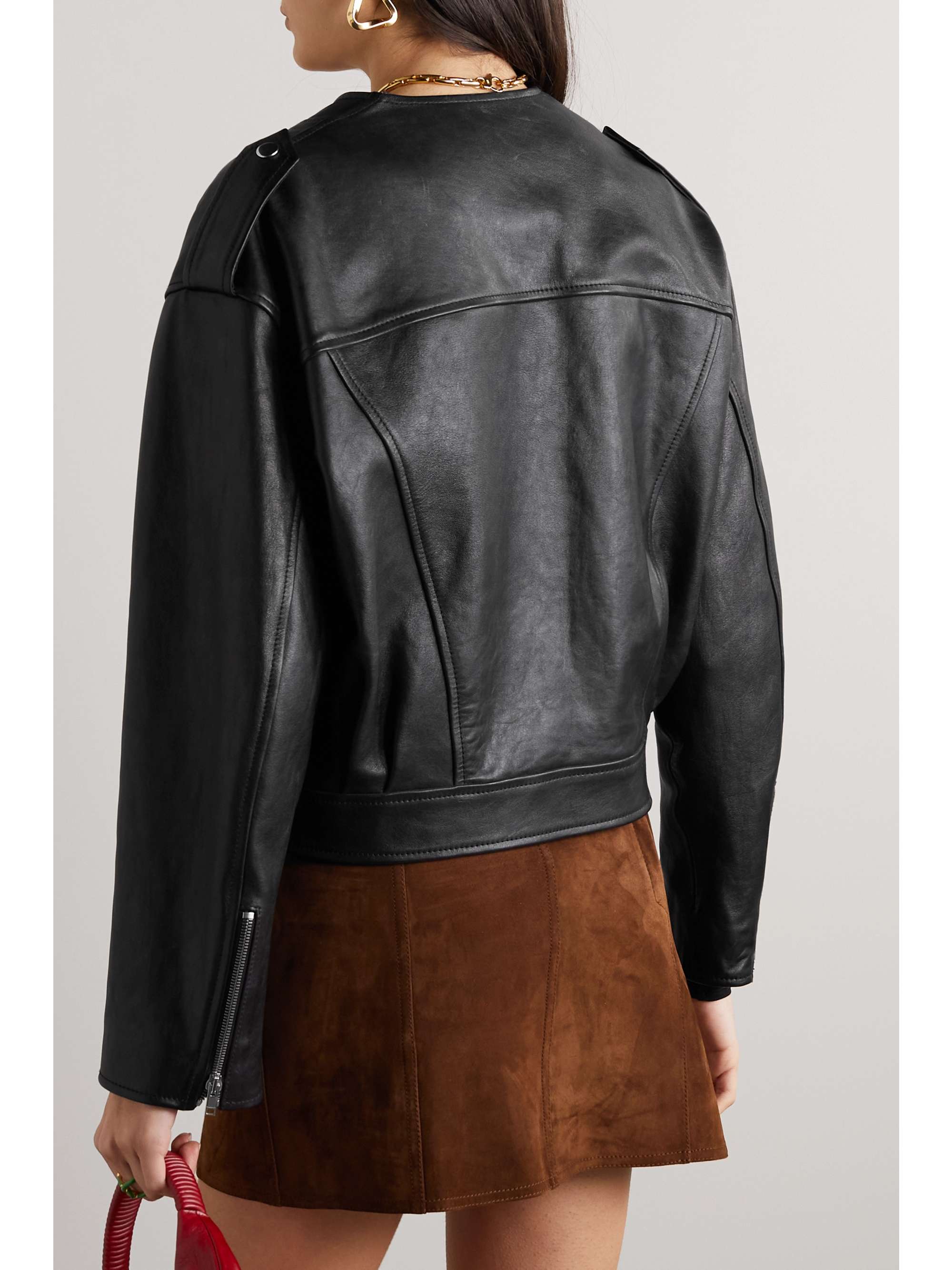 ISABEL MARANT Audric leather biker jacket | NET-A-PORTER