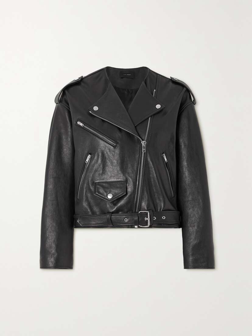 Isabel Marant Audric Leather Biker Jacket