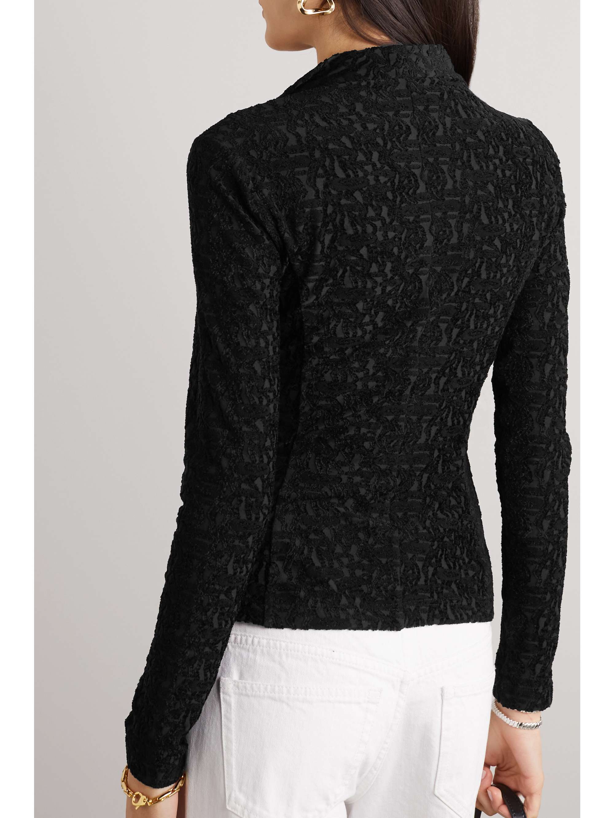 ISABEL MARANT Dwayne flocked crepe blouse