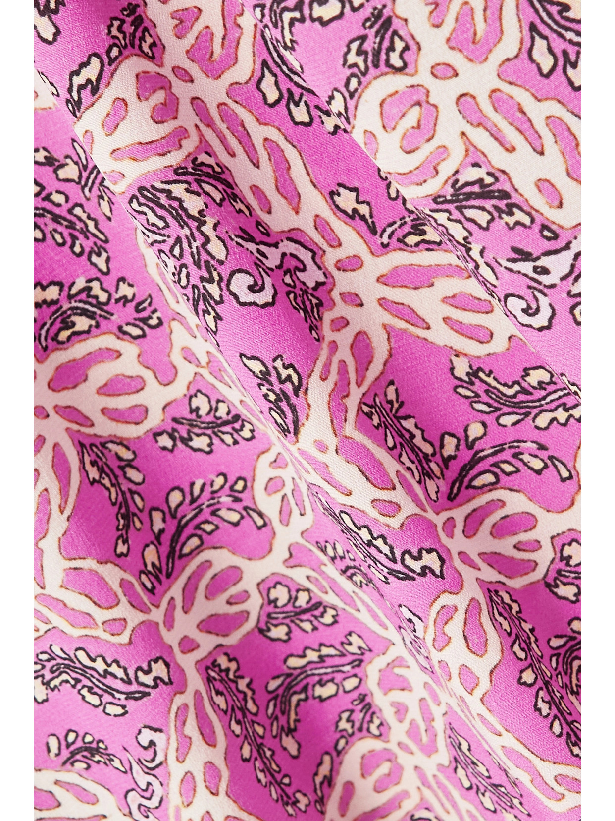 Isabel Marant Albini Gathered Printed Silk-blend Midi Dress In Pink