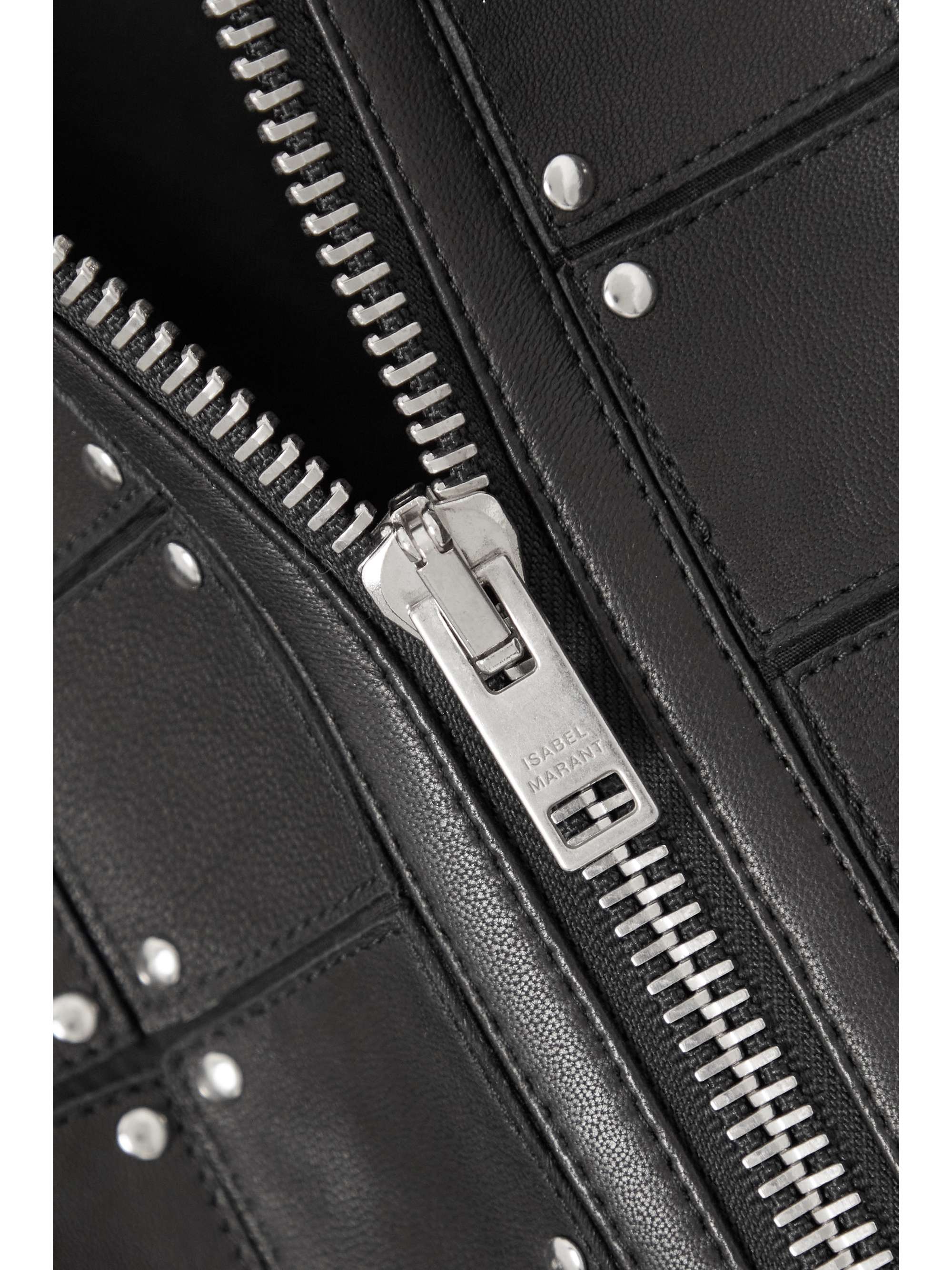 ISABEL MARANT Rosana cropped studded leather jacket