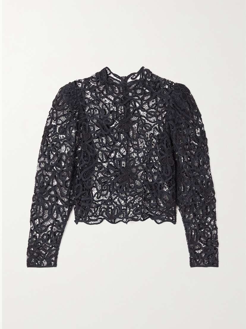 Isabel Marant Neline Cotton Guipure Lace Top