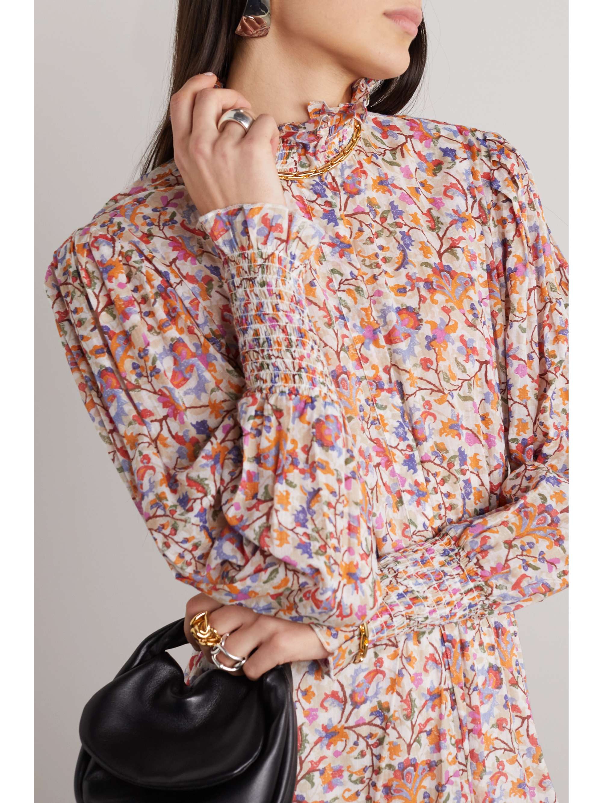 ISABEL MARANT ÉTOILE Galoa ruffled floralprint cottonvoile midi dress