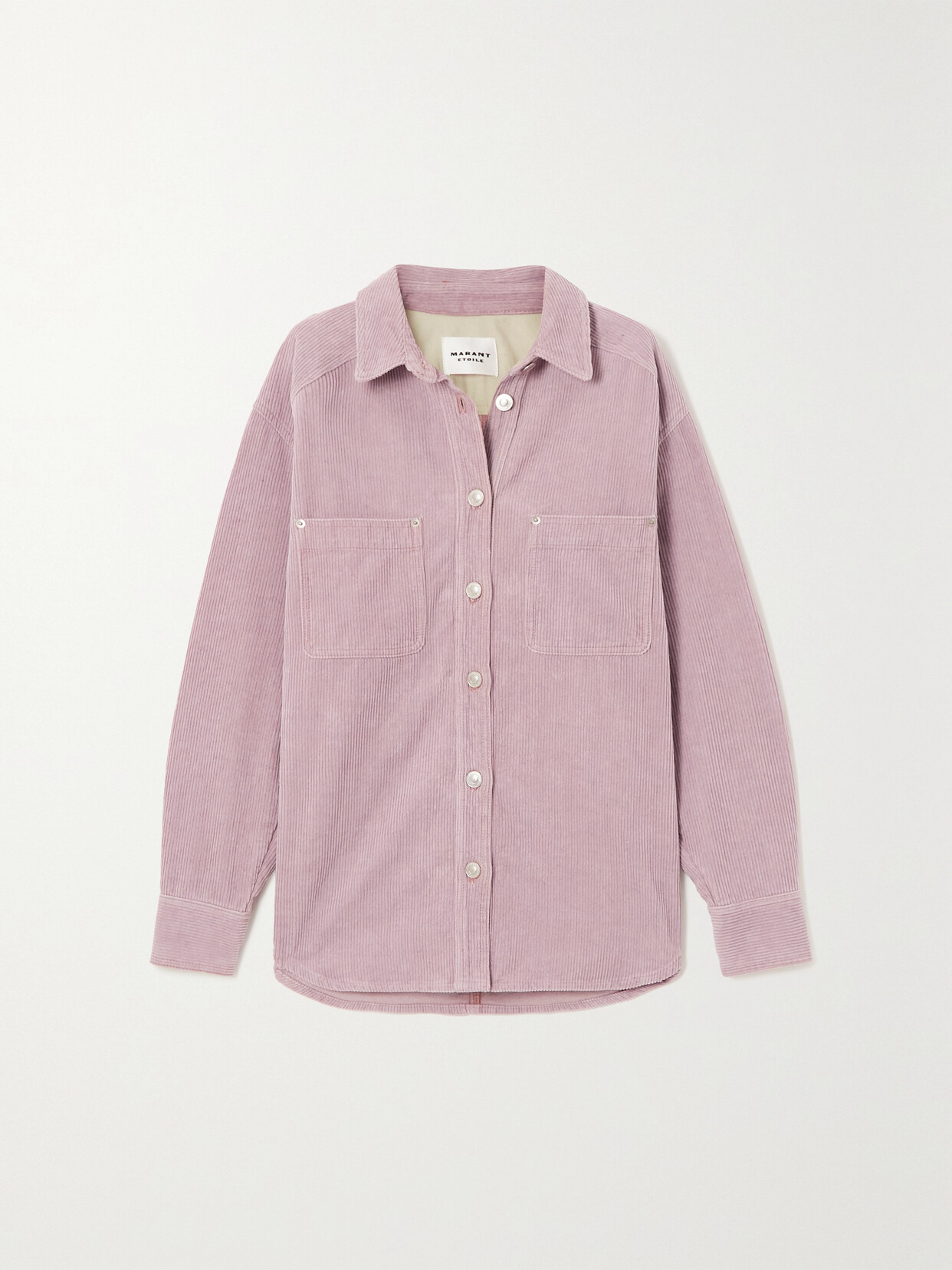 Marant Étoile - Randal Cotton And Linen-blend Corduroy Shirt - Purple