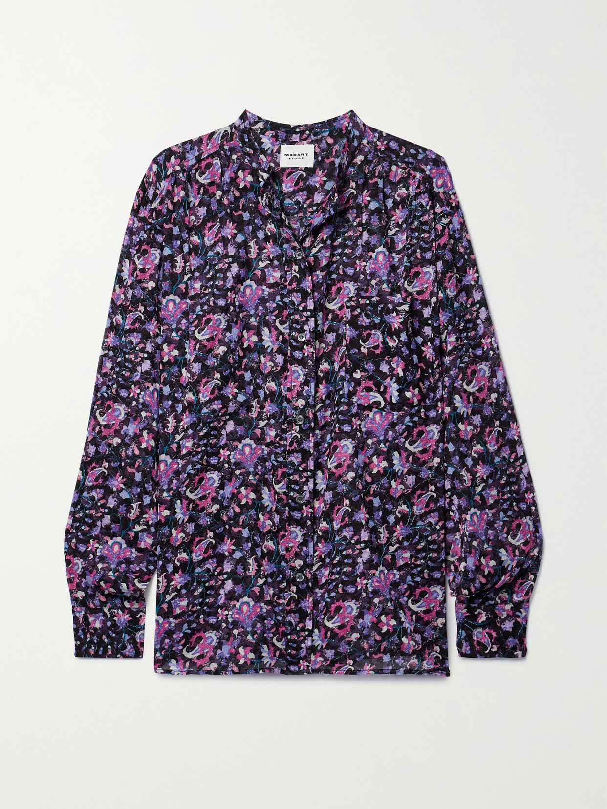 Marant Étoile - Mexika Printed Cotton-voile Blouse - Pink