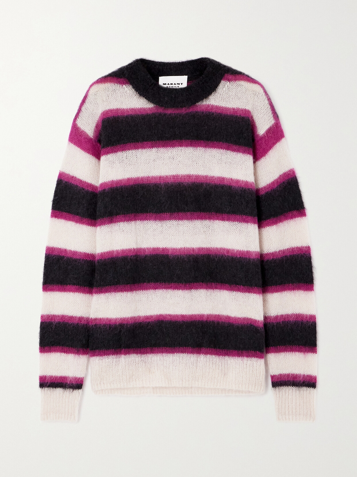 ISABEL MARANT ÉTOILE DIMITRIA STRIPED MOHAIR-BLEND SWEATER