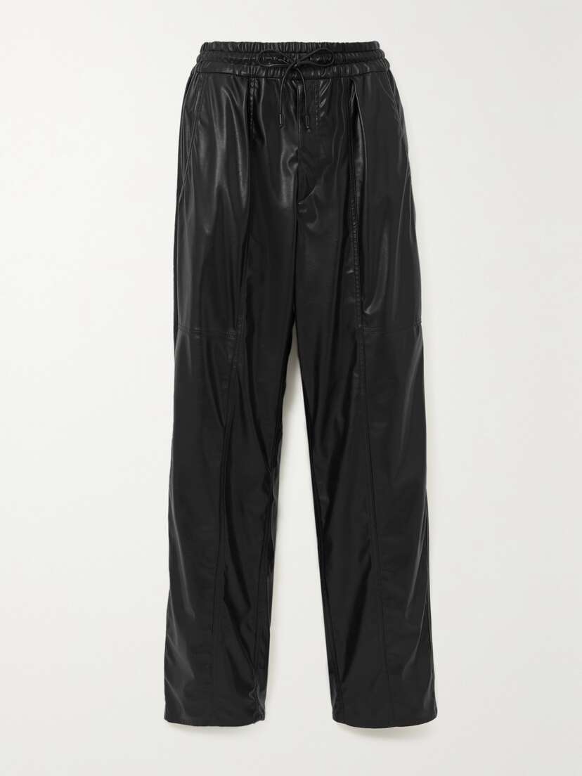 Marant Étoile Brina Faux Leather Straight-leg Pants