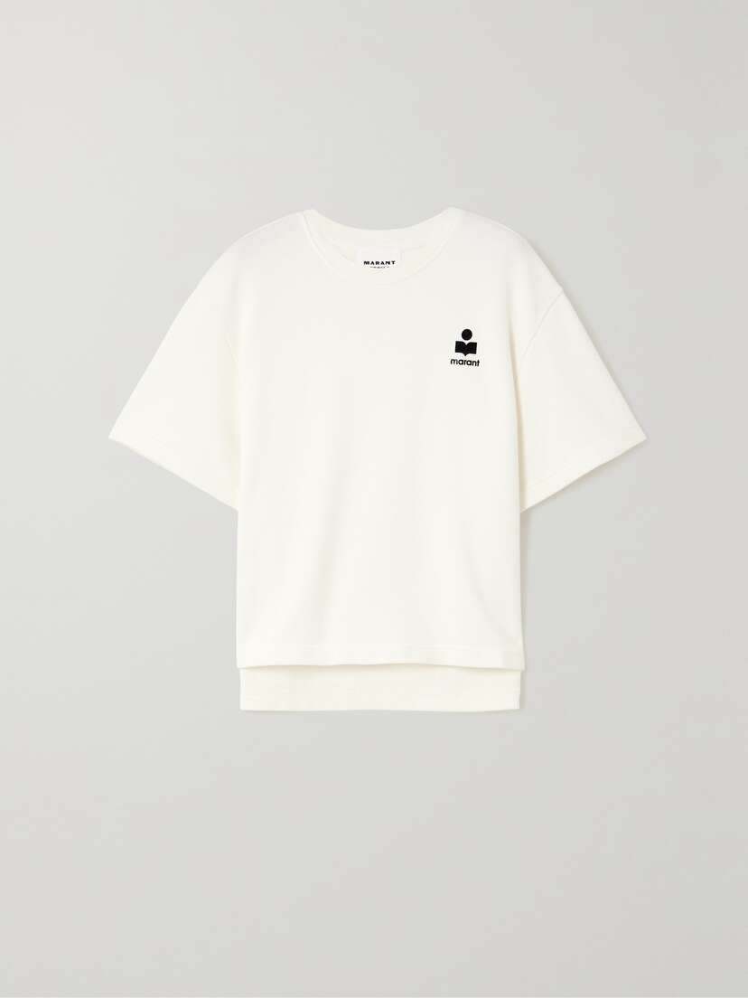 Marant Étoile Printed Cotton-blend Jersey T-shirt