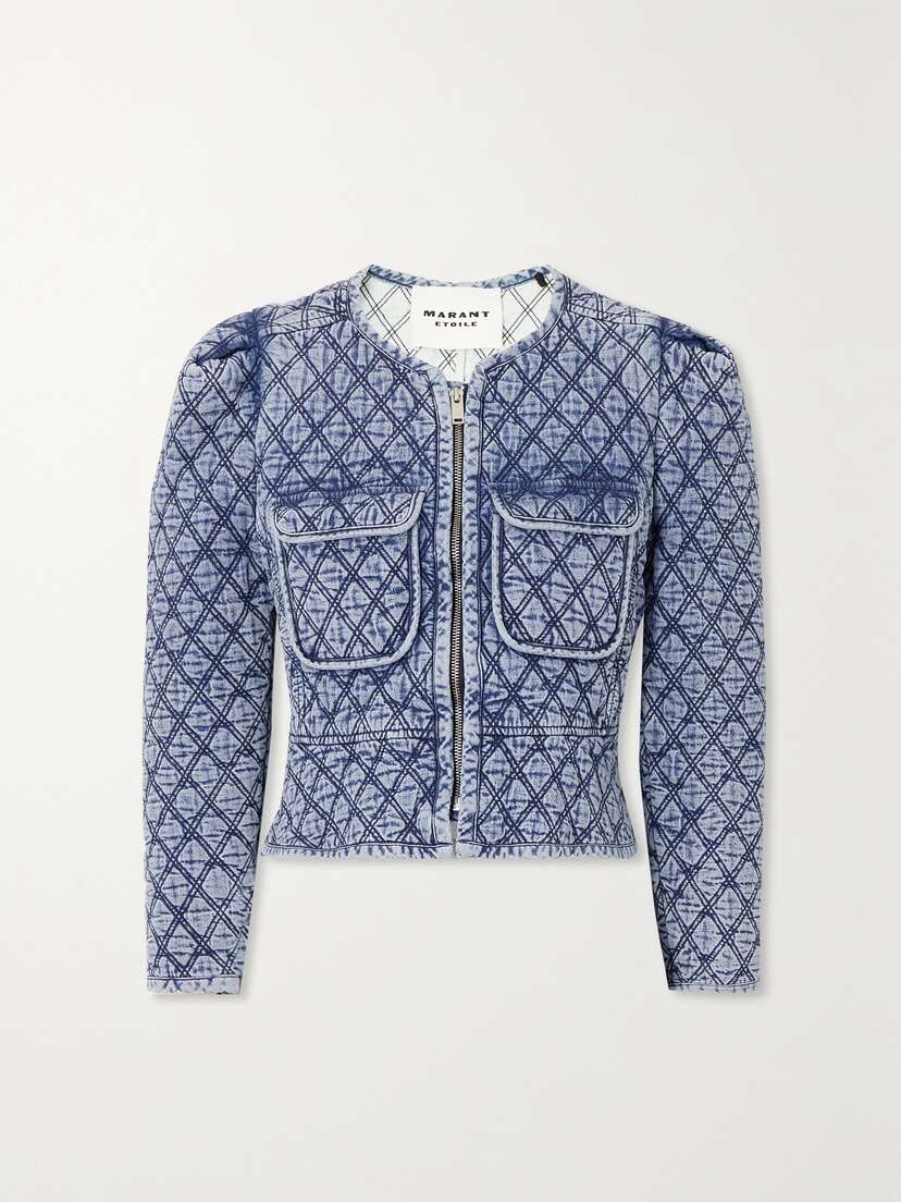 Marant Étoile Deliona Quilted Cotton-chambray Jacket