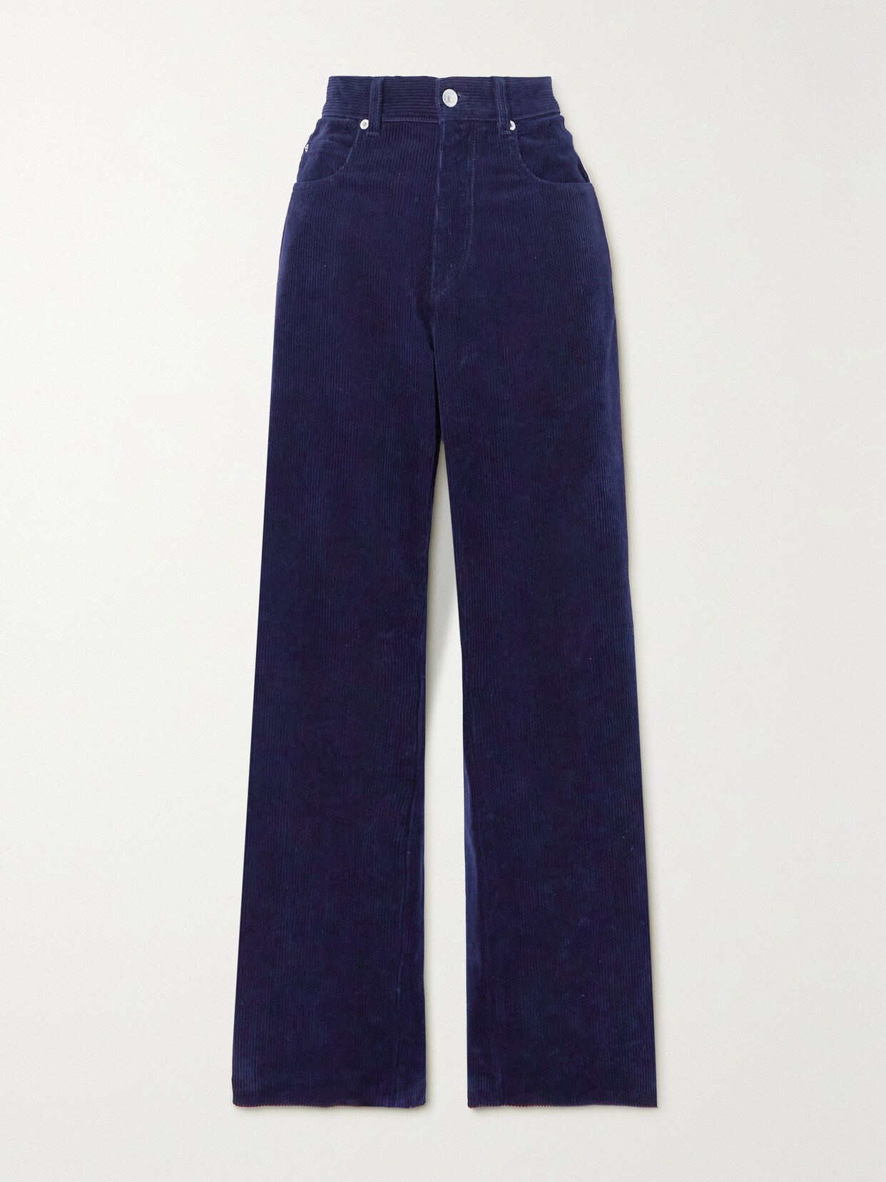Marant Étoile Rwan Cotton And Linen-blend Corduroy Pants