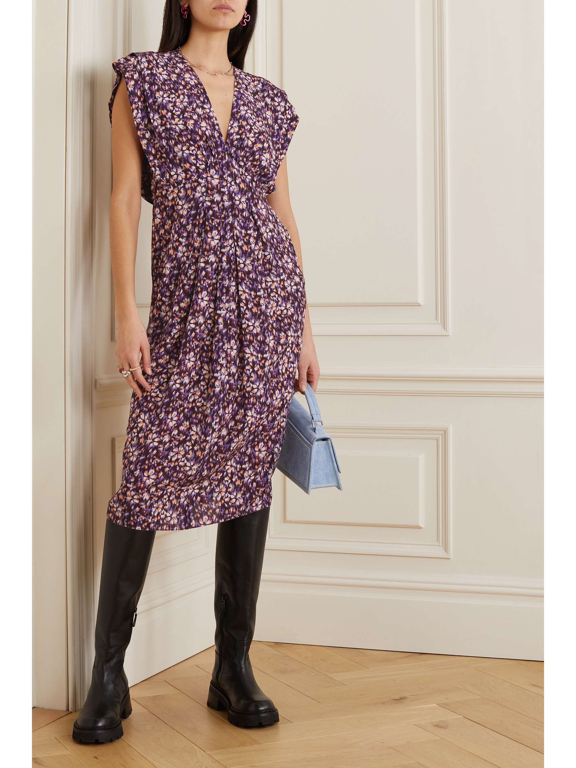 MARANT ÉTOILE Epolia printed crepe dress