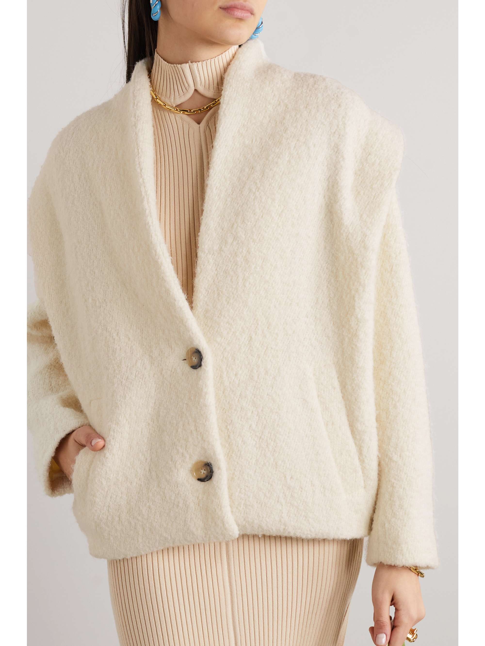 MARANT ÉTOILE Drogo brushed knitted jacket