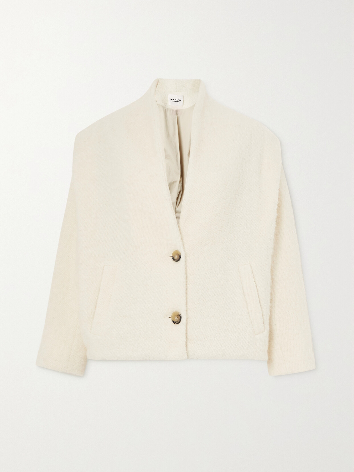 Marant Étoile - Drogo Brushed Knitted Jacket - Ecru