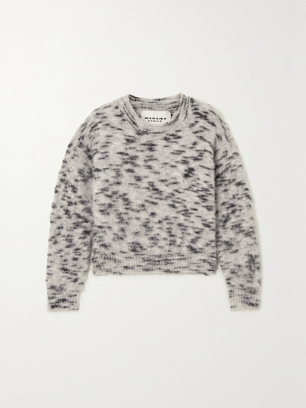 Marant Étoile Morena Printed Brushed Knitted Sweater - White