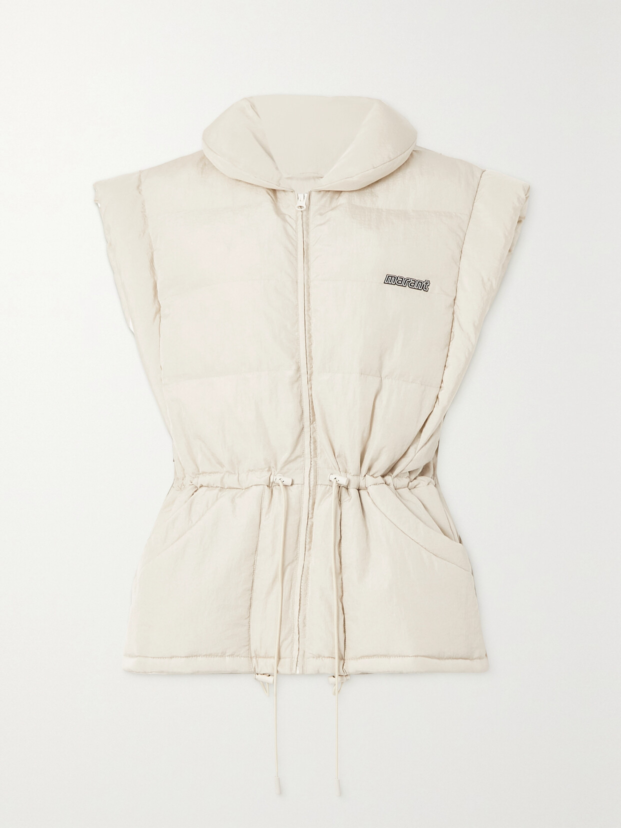 Marant Étoile Toby Padded Shell Vest - Ecru