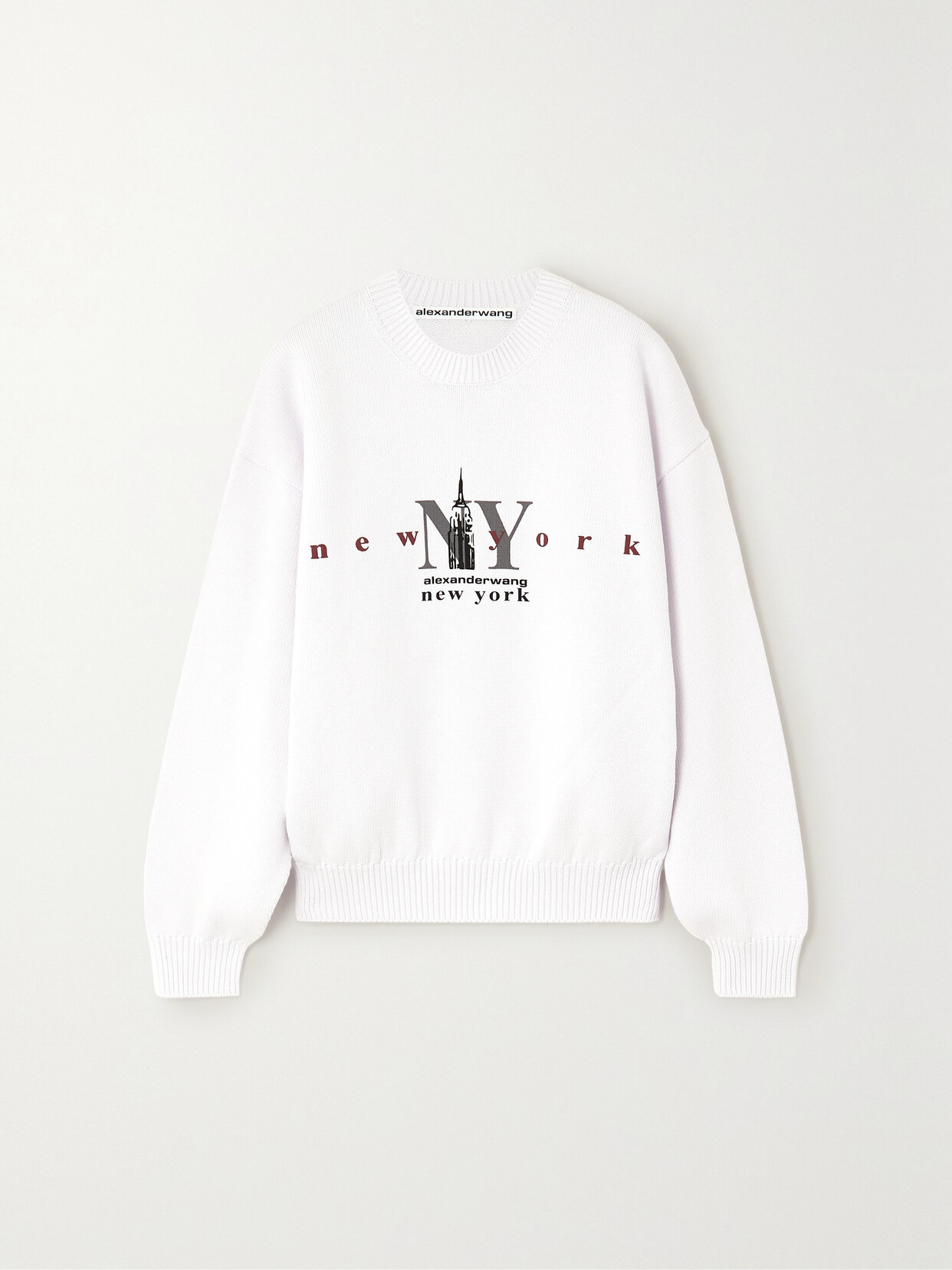 Alexander Wang - Printed Cotton Sweatshirt - White