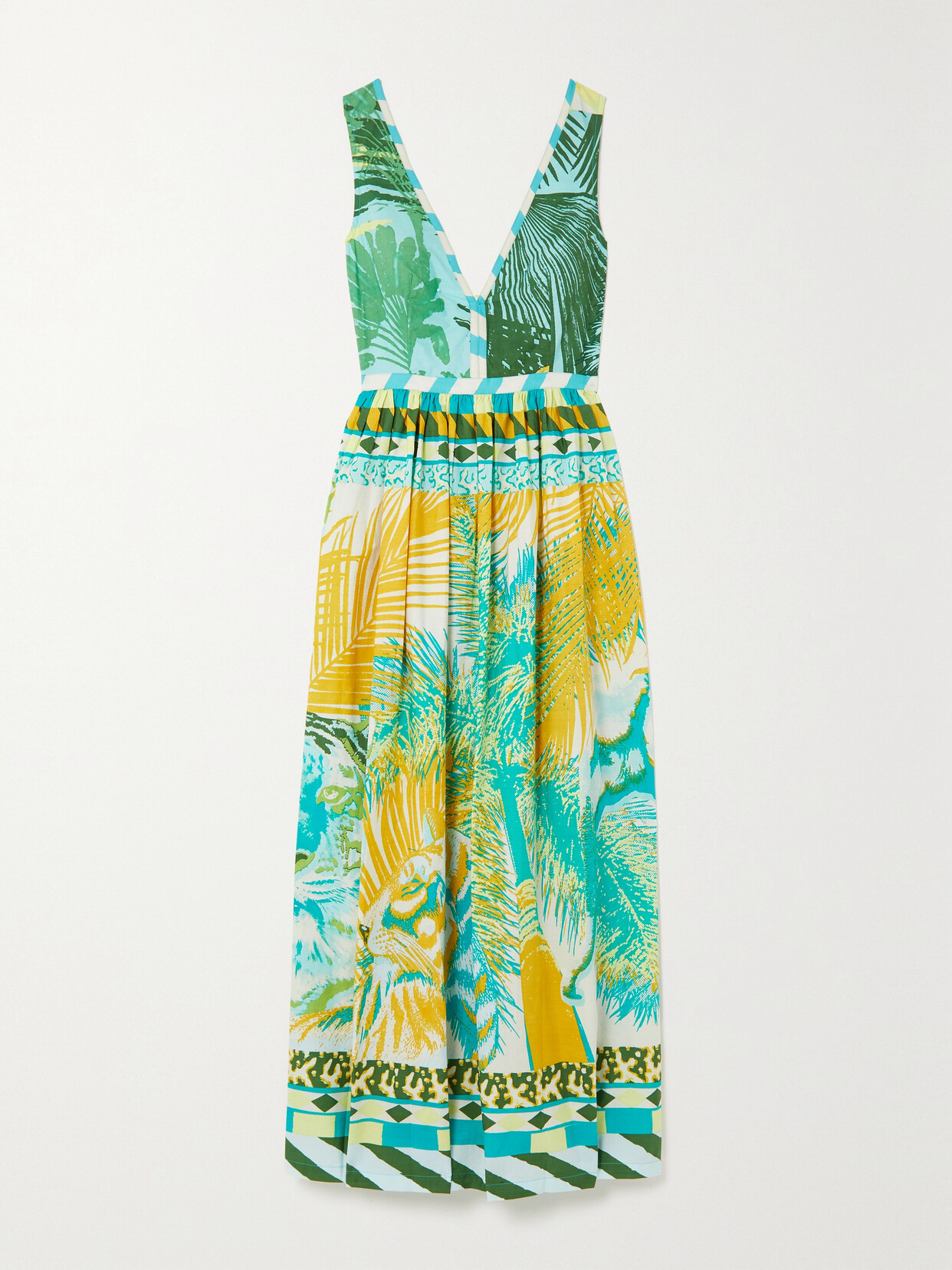 Emporio Sirenuse - + Net Sustain Sophie Wild Life Printed Cotton Maxi Dress - Blue