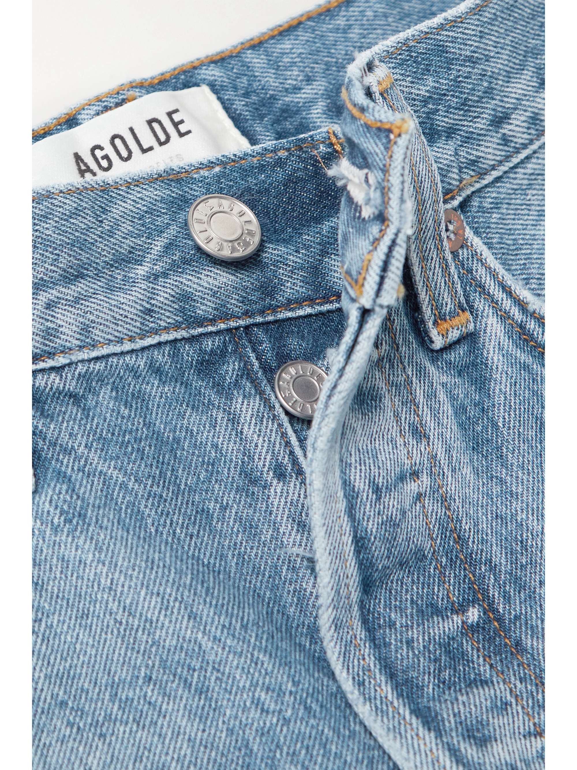 AGOLDE Parker distressed denim shorts | NET-A-PORTER