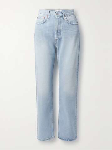 Alaïa - High-Rise Straight-Leg Jeans - Blue - FR38 - Net A Porter