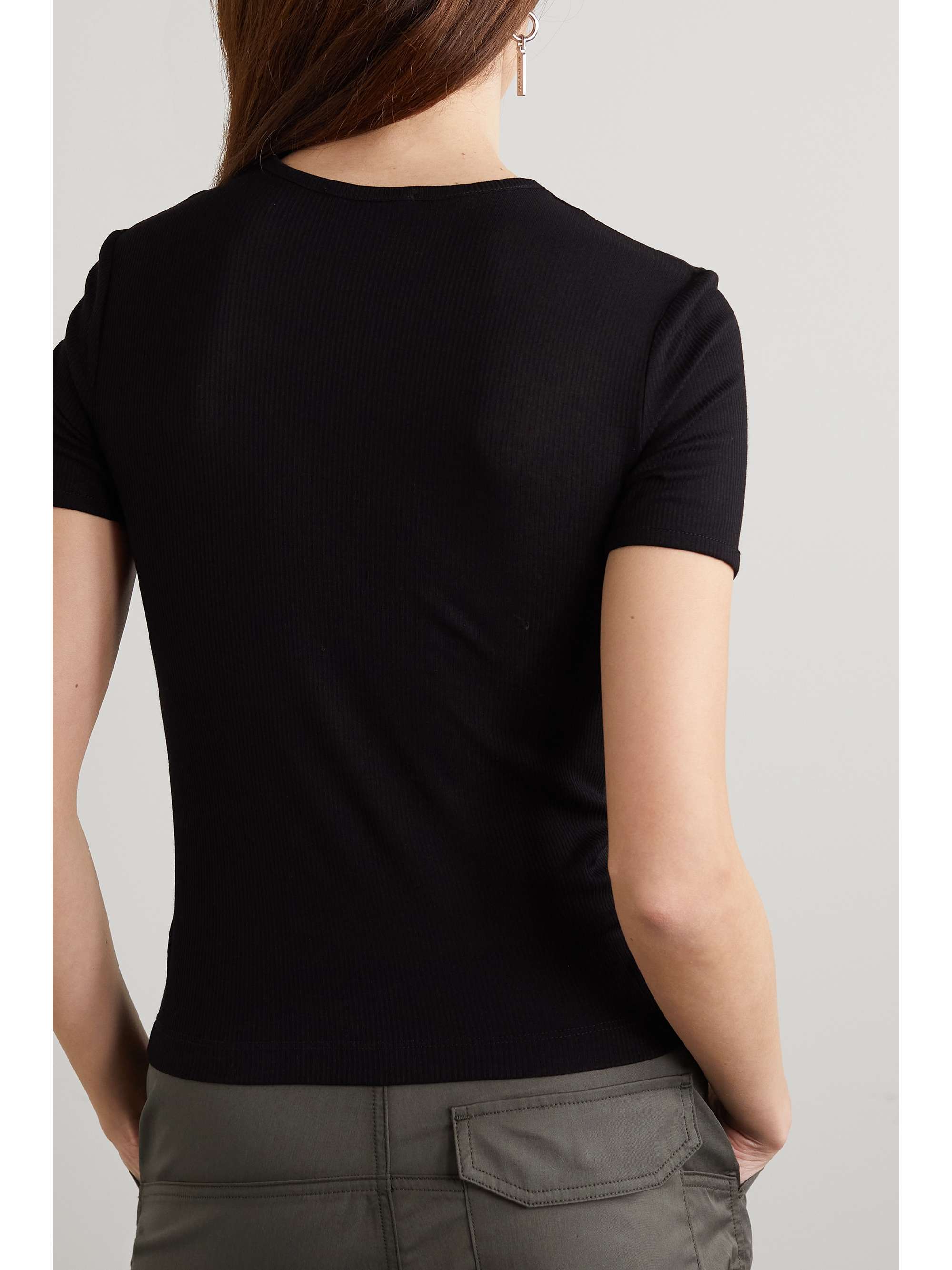 AGOLDE Abbie ribbed stretch-jersey T-shirt