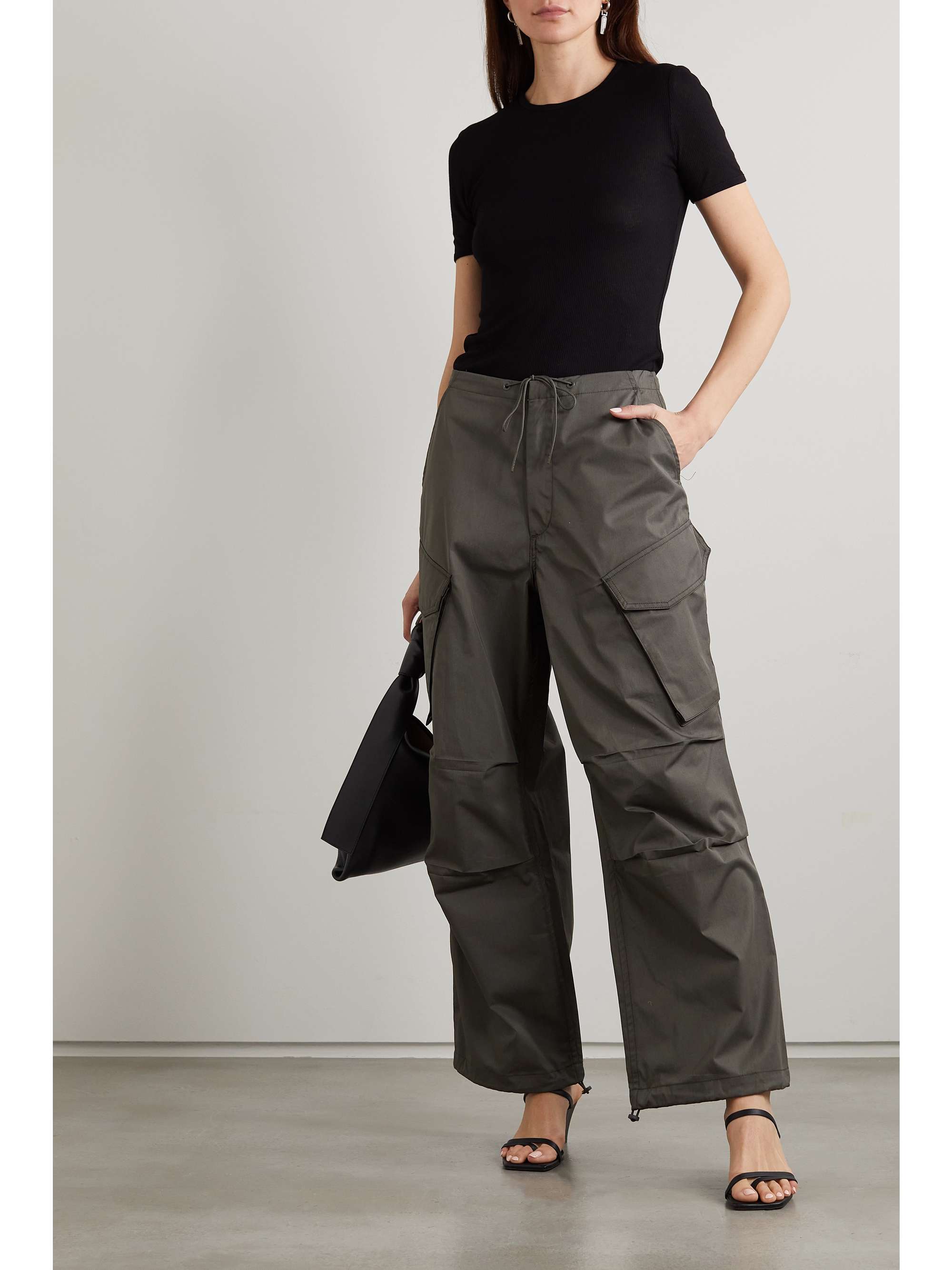AGOLDE Abbie ribbed stretch-jersey T-shirt