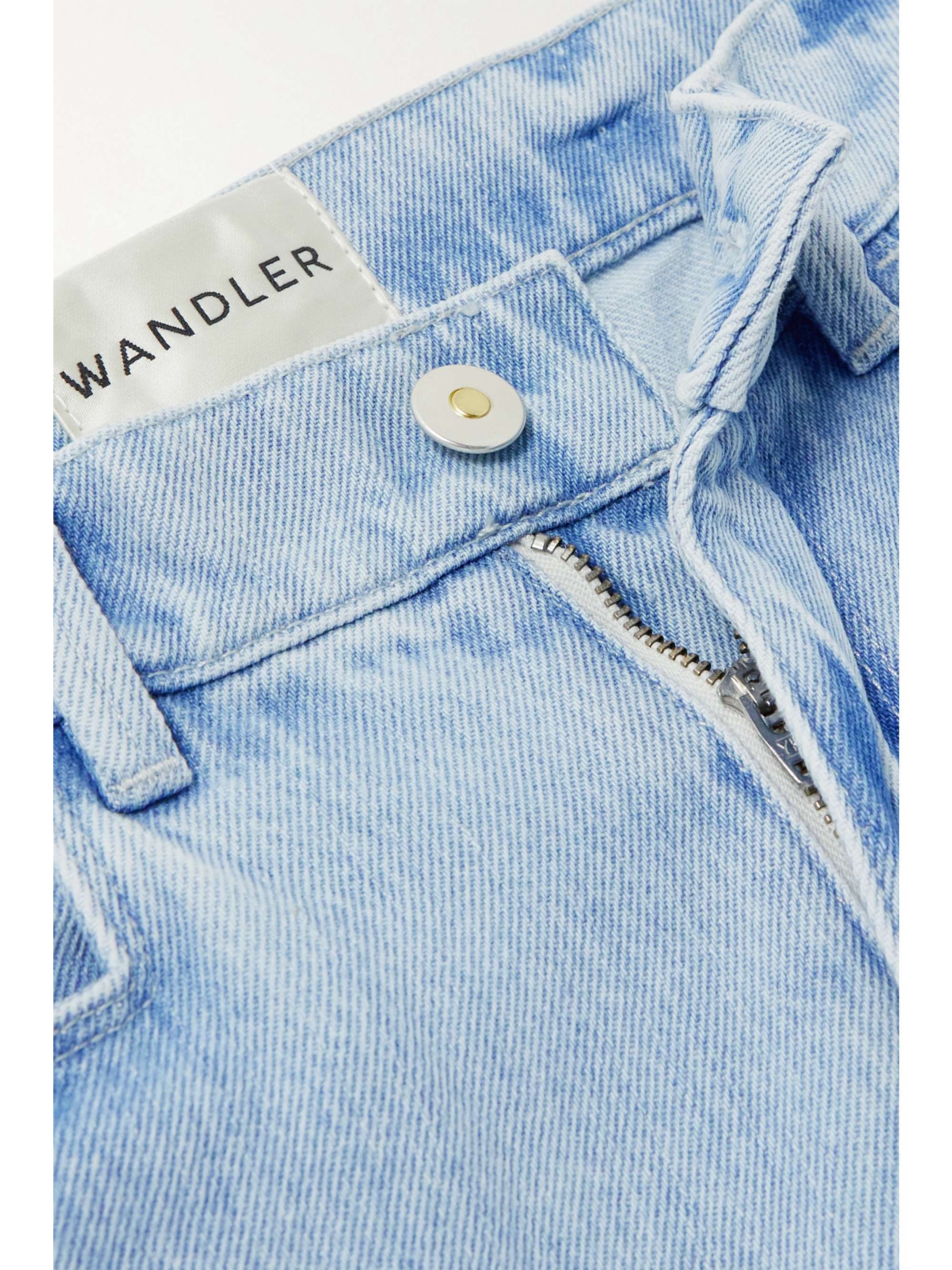 WANDLER オーガニック ハイライズ ストレートジーンズ スパンコール付き