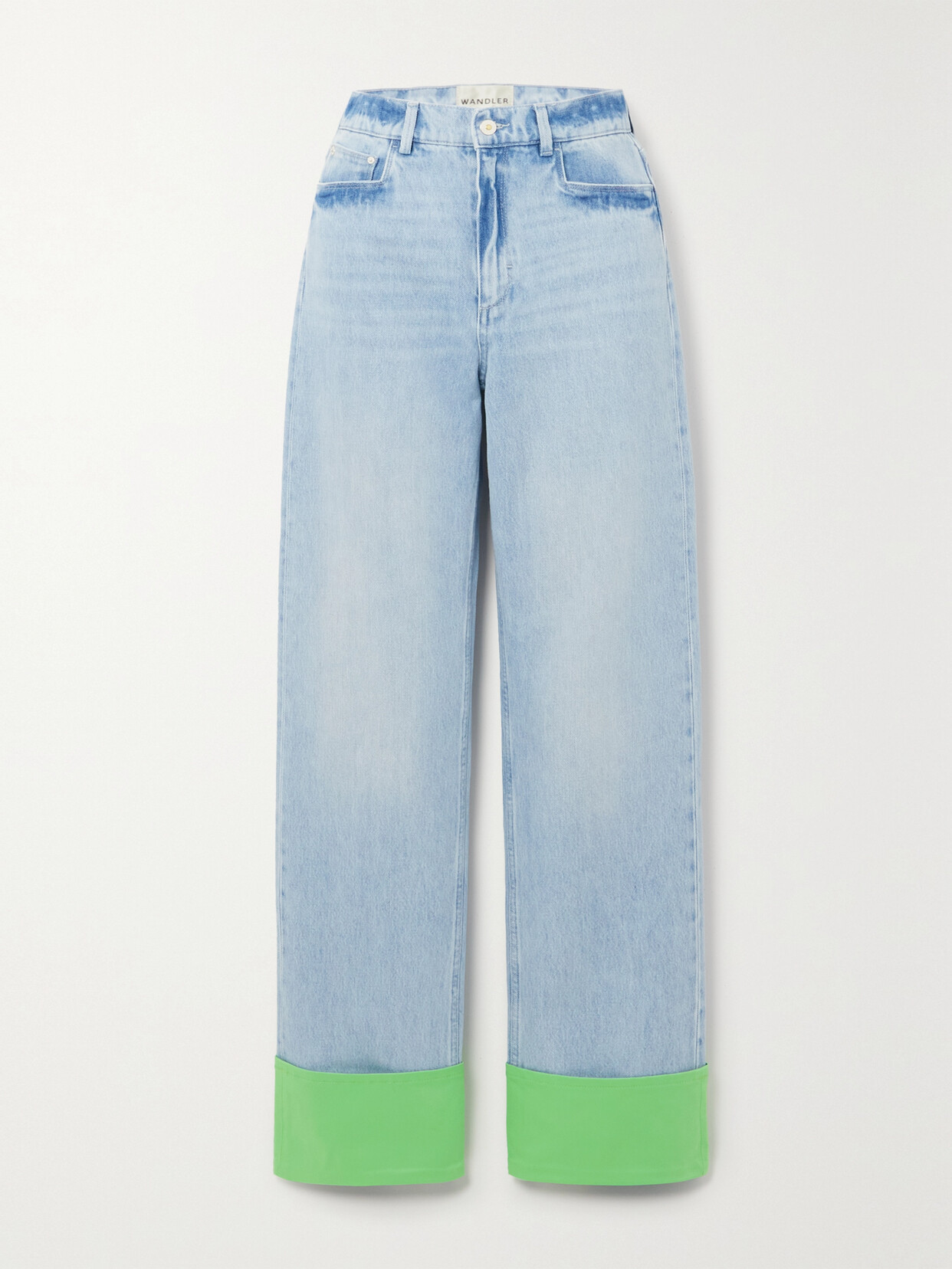 Wandler - Poppy Organic High-rise Straight-leg Jeans - Blue