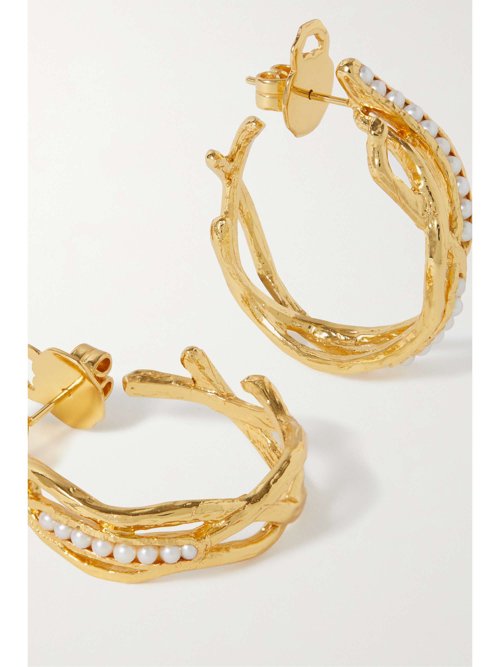 PACHAREE Rark gold-plated pearl earrings