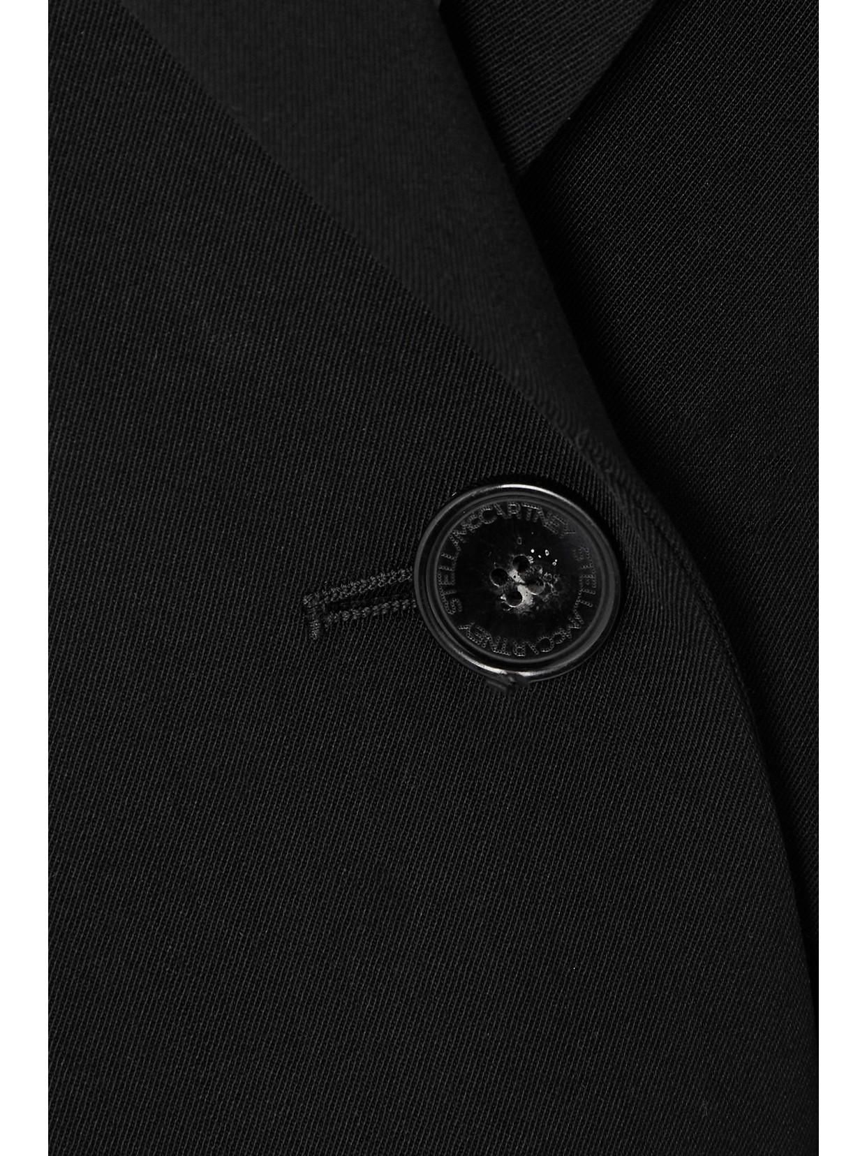 Stella Mccartney + Net Sustain Stretch-wool Twill Blazer In Black