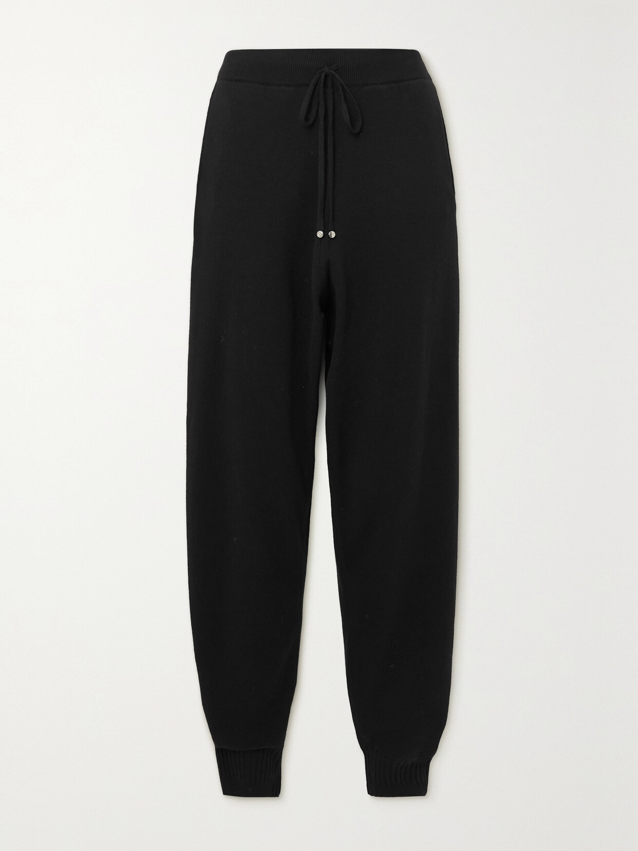 Stella Mccartney + Net Sustain Julia Wool Tapered Track Pants In Black