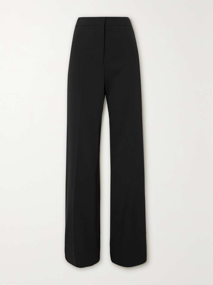 Stella McCartney + Net Sustain Stretch-wool Twill Wide-leg Flared Pants
