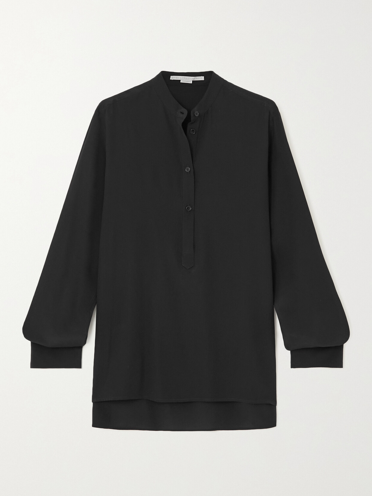 Stella McCartney - + Net Sustain Eva Silk Crepe De Chine Blouse - Black