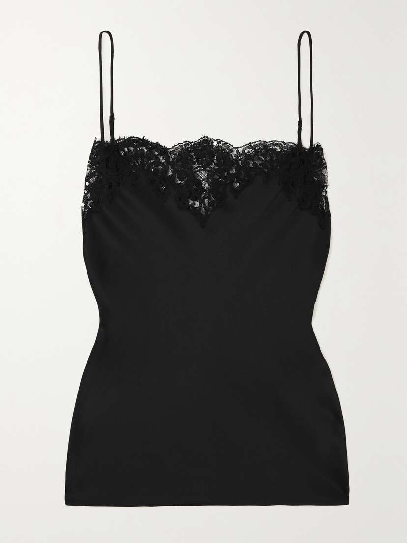 Stella McCartney + Net Sustain Lace-trimmed Satin Camisole