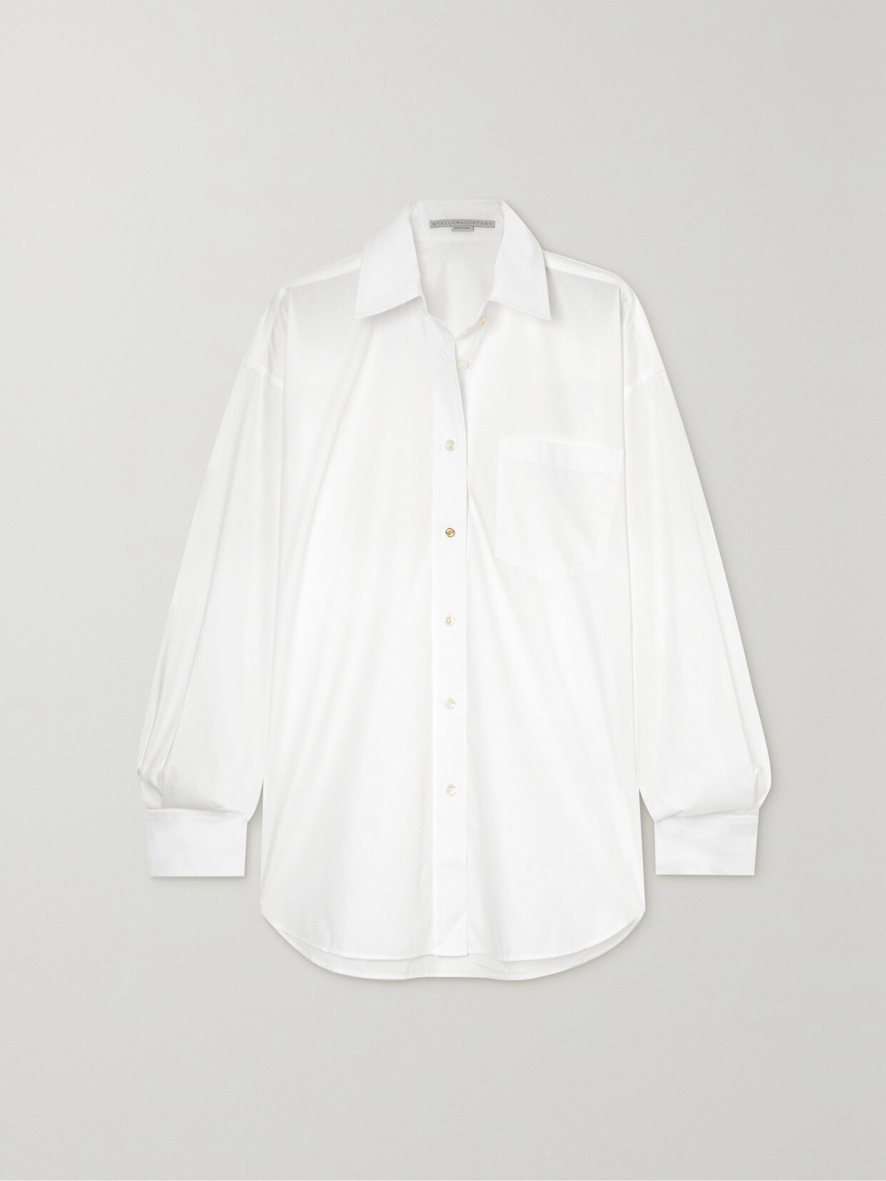 Stella McCartney + Net Sustain Organic Cotton-poplin Shirt - White