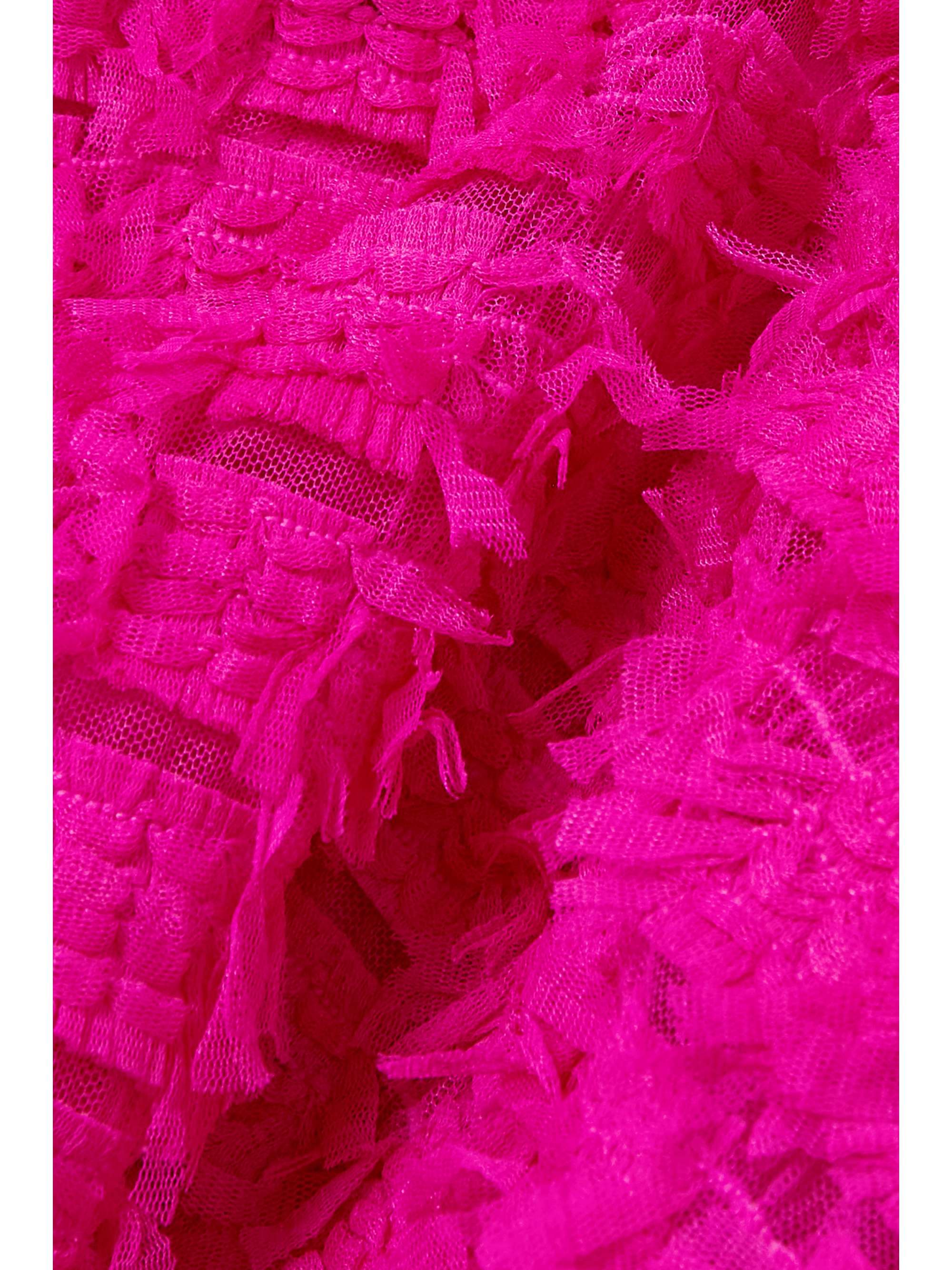 REBECCA VALLANCE Cherie Amour crystal-embellished ruffled tulle mini dress