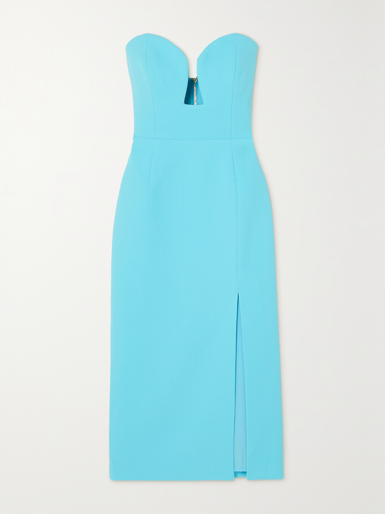 Rebecca Vallance - Michelle Strapless Crepe Midi Dress - Blue