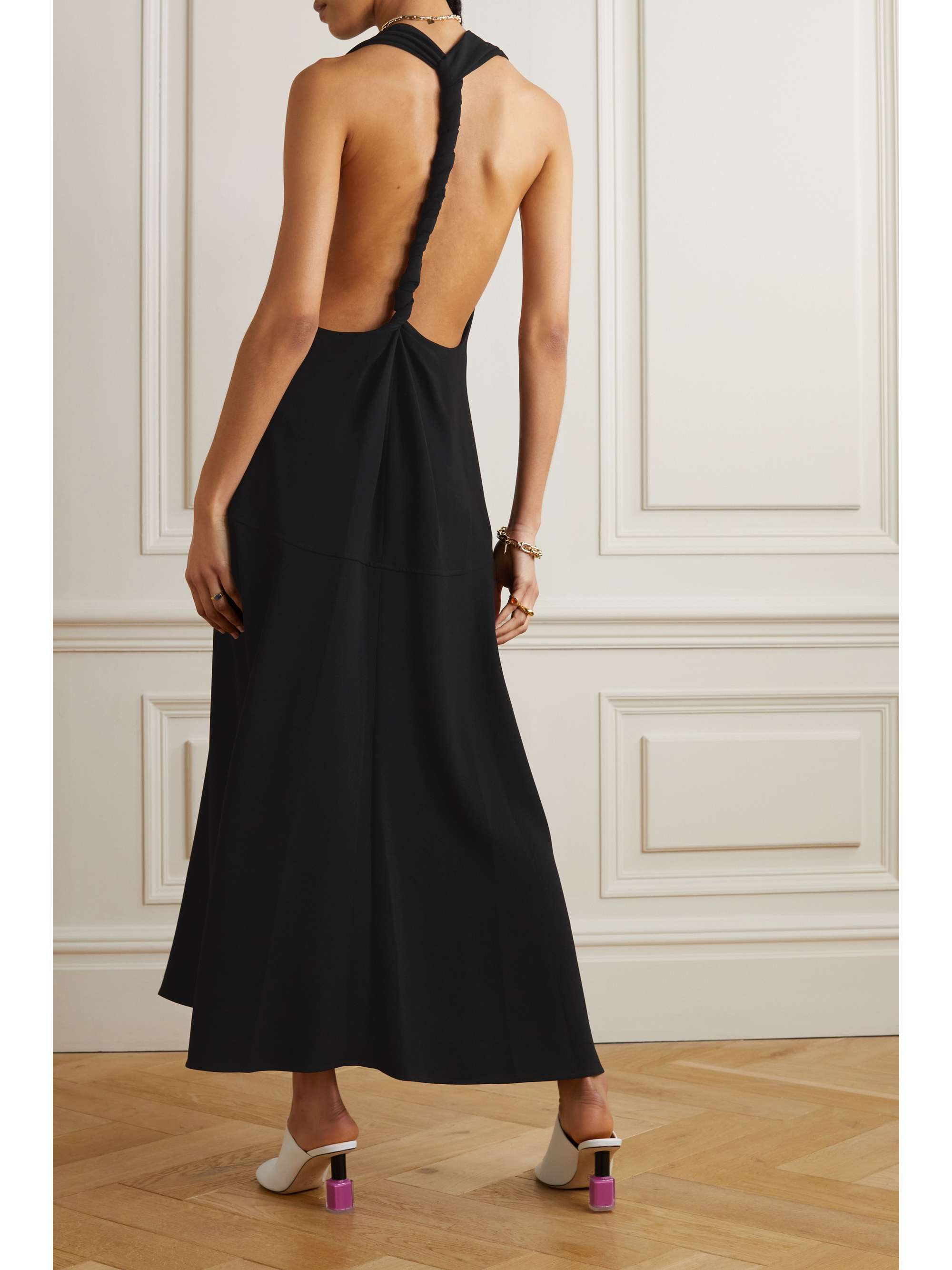 PROENZA SCHOULER Twist-back stretch-crepe maxi dress | NET-A-PORTER