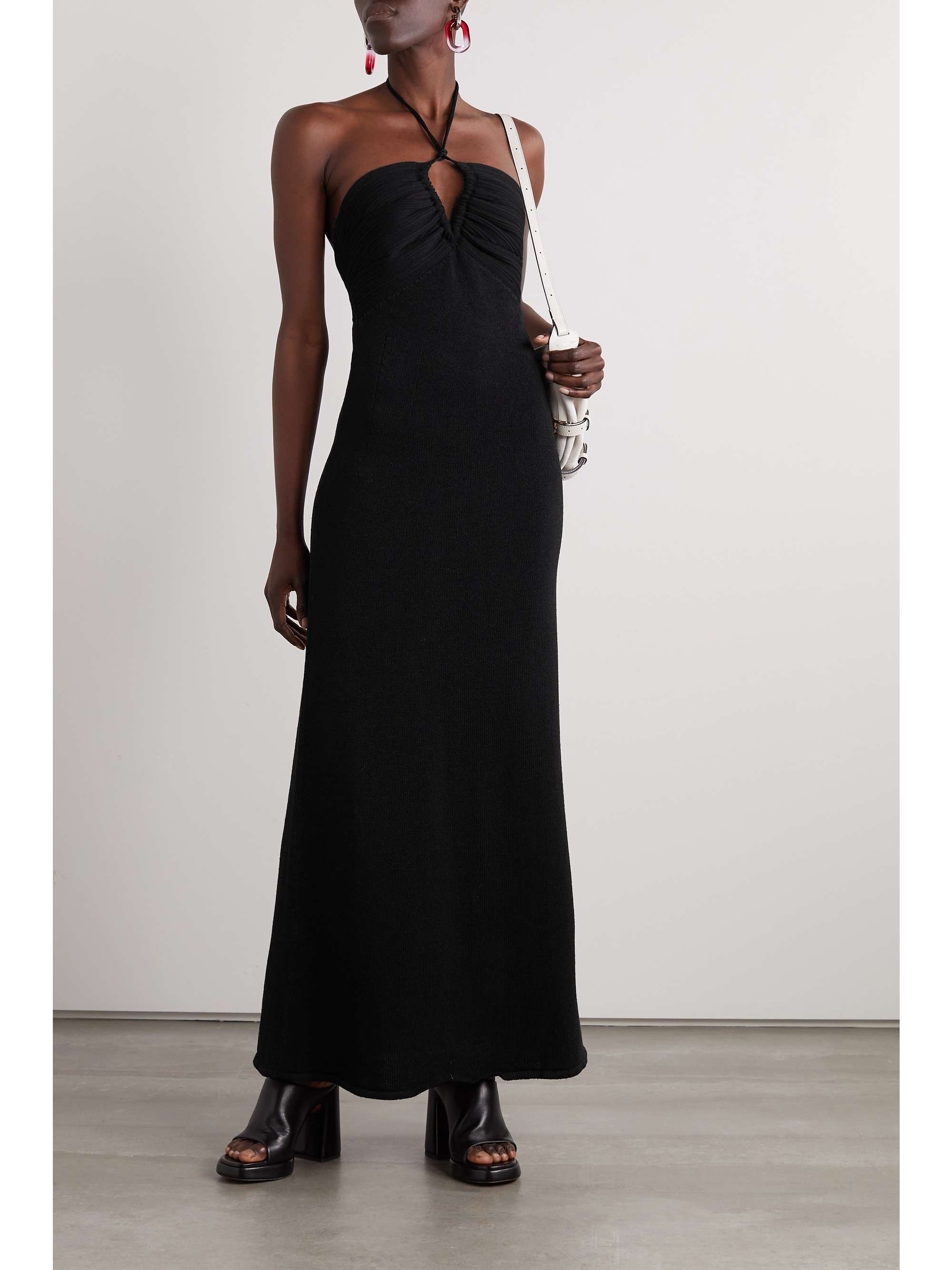 PROENZA SCHOULER Cotton-blend halterneck maxi dress | NET-A-PORTER