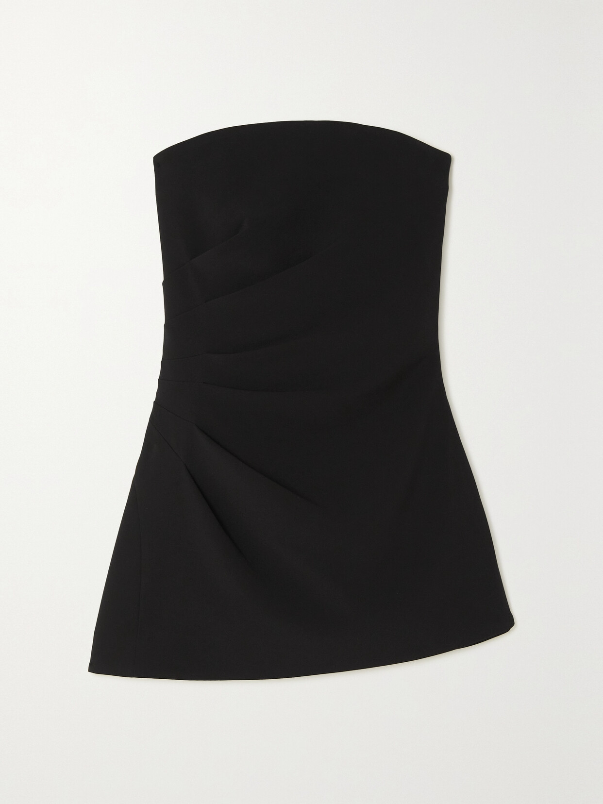 PROENZA SCHOULER STRAPLESS GATHERED CREPE TOP