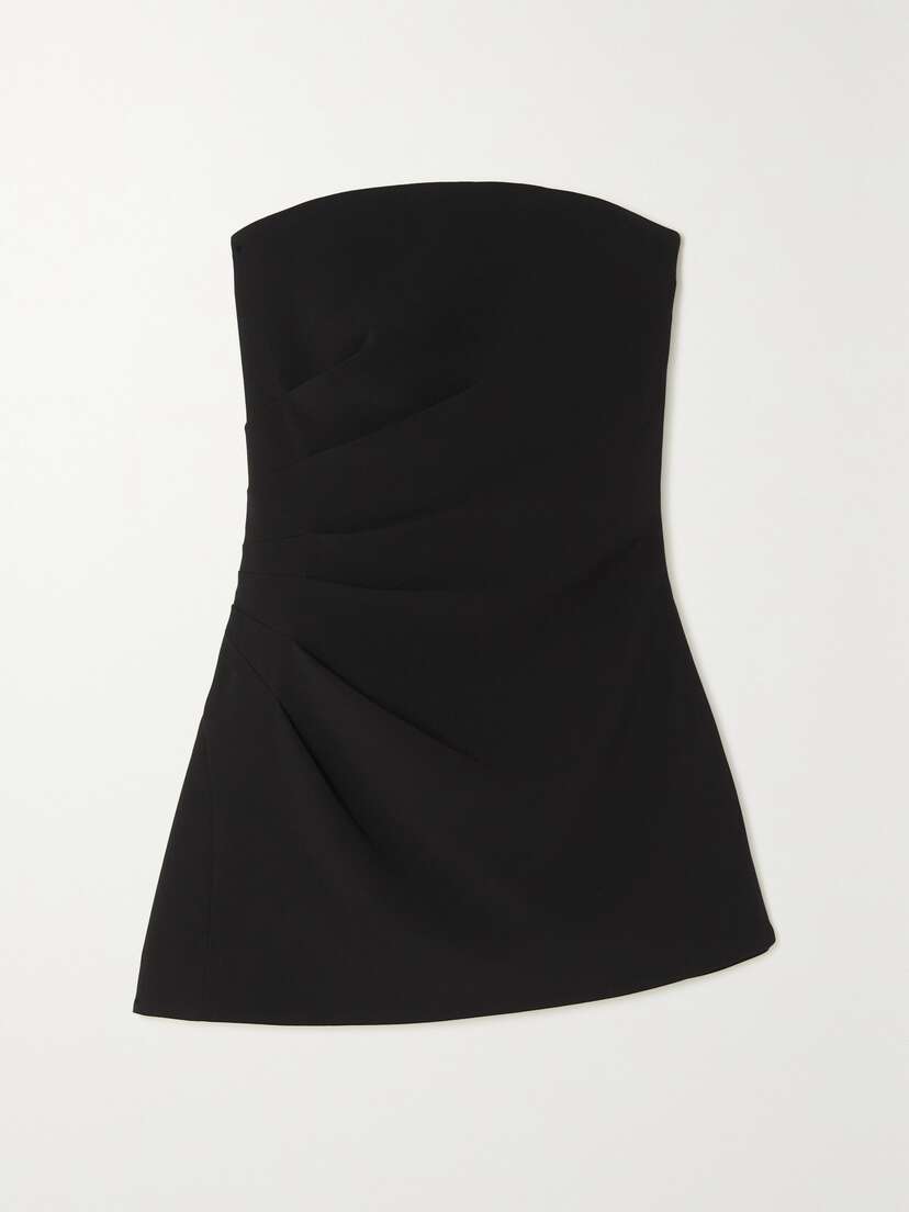 Proenza Schouler Strapless Gathered Crepe Top