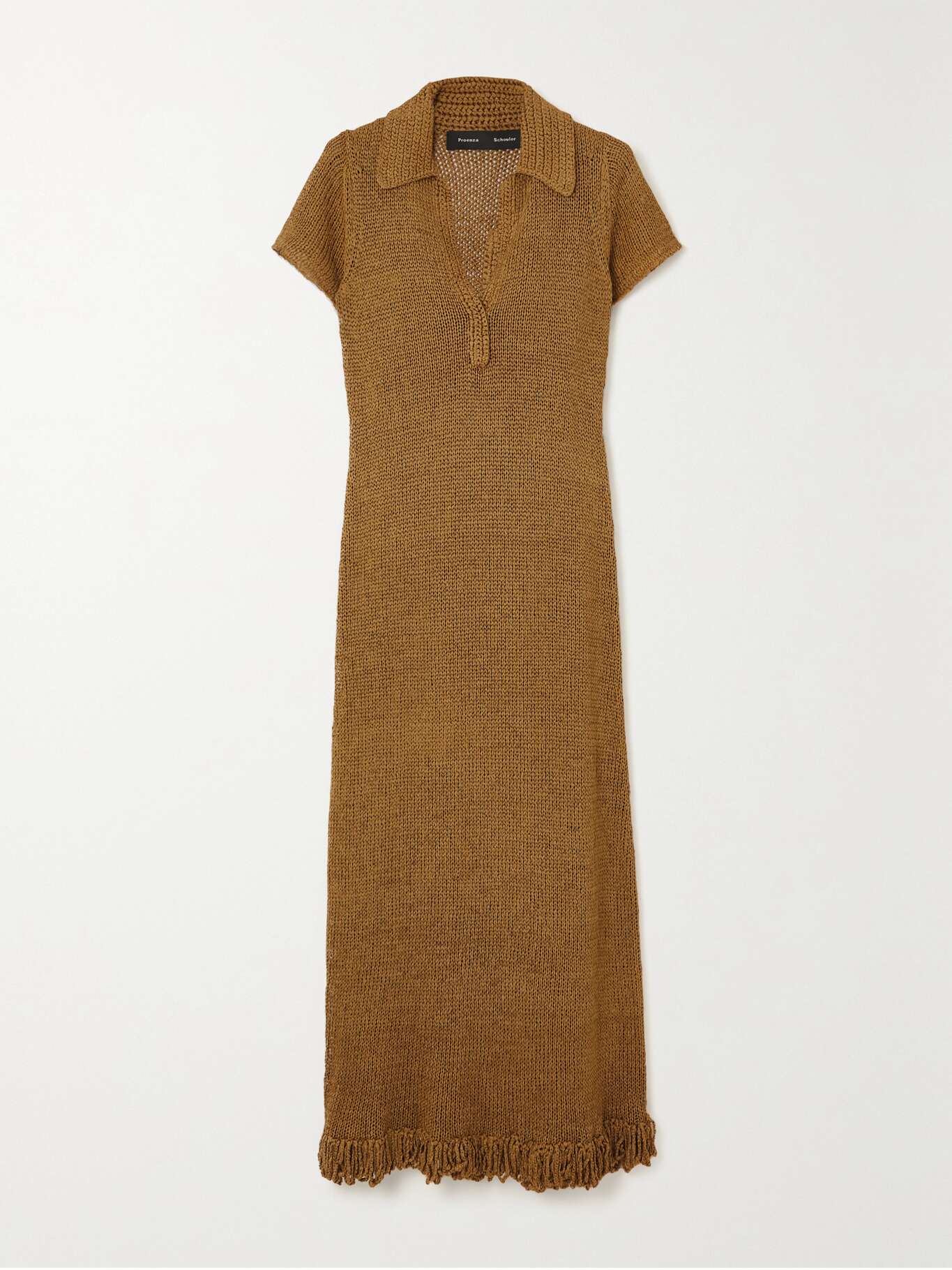 PROENZA SCHOULER Fringed crochetknit maxi dress NETAPORTER