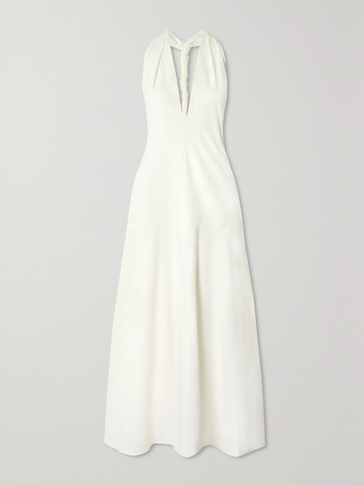 Proenza Schouler - Twist-back Stretch-crepe Maxi Dress - White