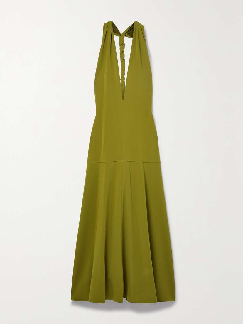 Proenza Schouler Twisted Open-back Crepe Midi Dress