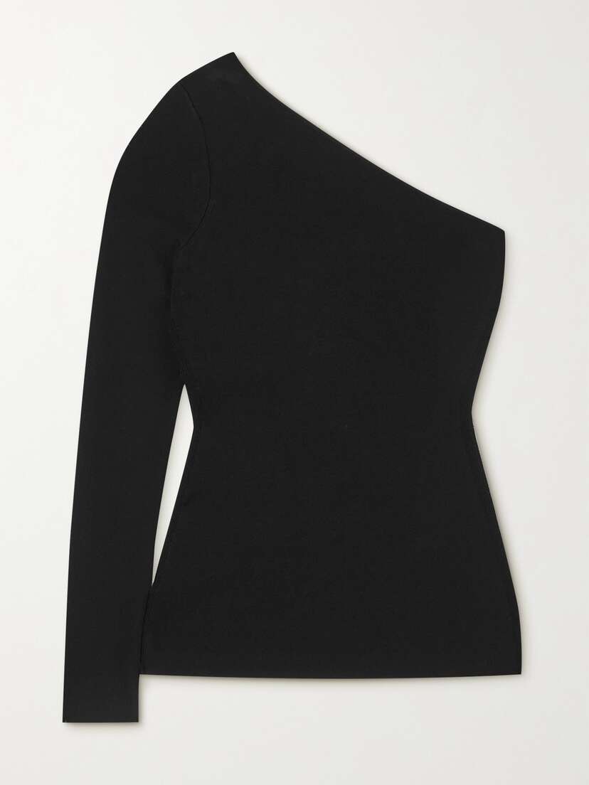 Victoria Beckham One-shoulder Stretch-knit Top