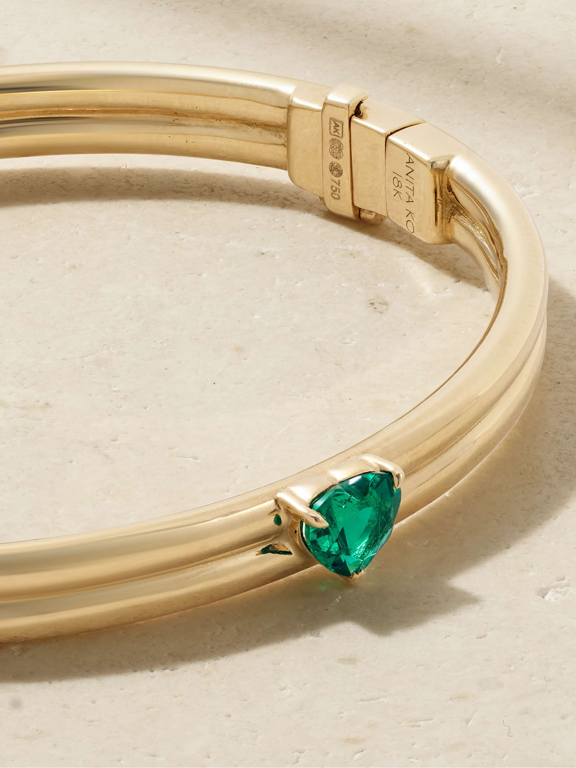 ANITA KO Gia 18-karat gold emerald bracelet