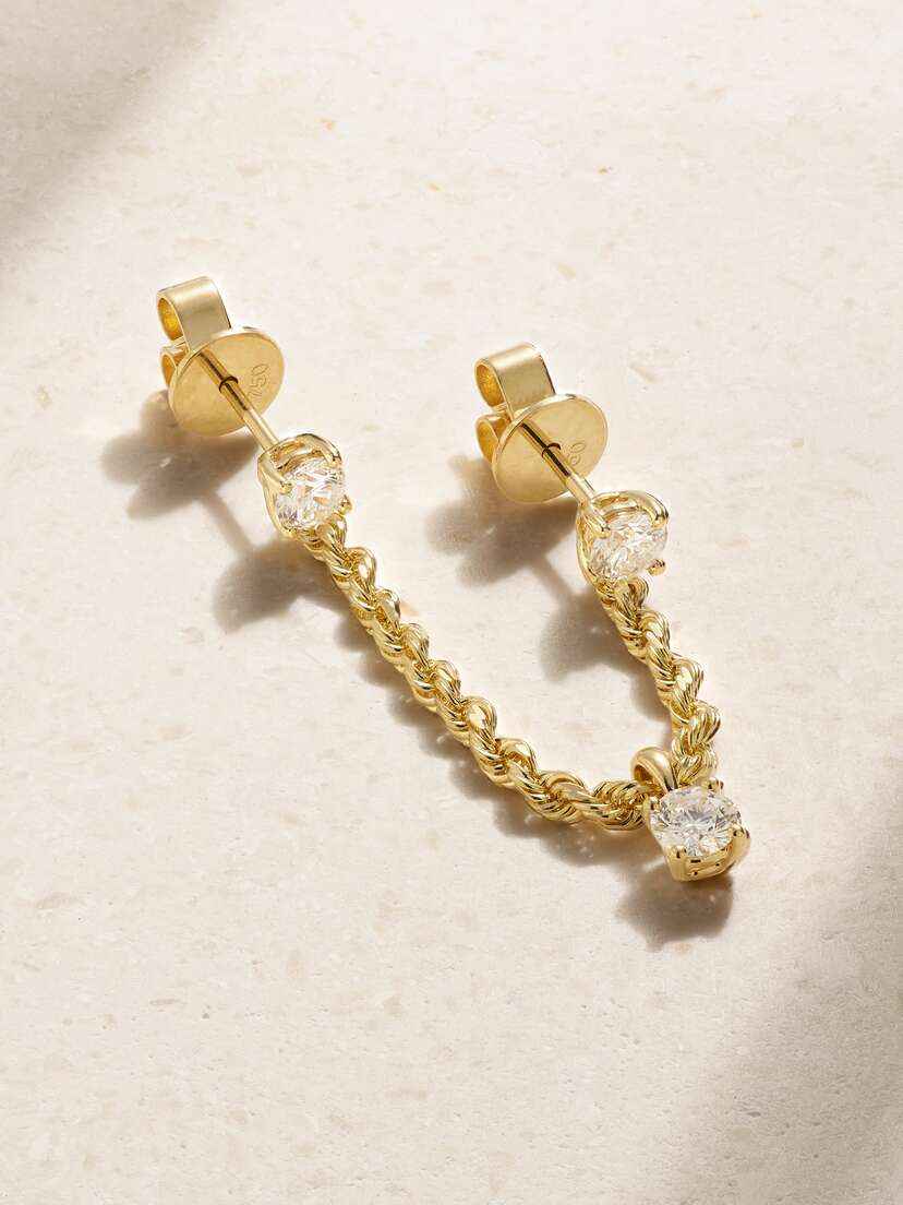 Anita Ko 18-karat Gold Diamond Single Earring