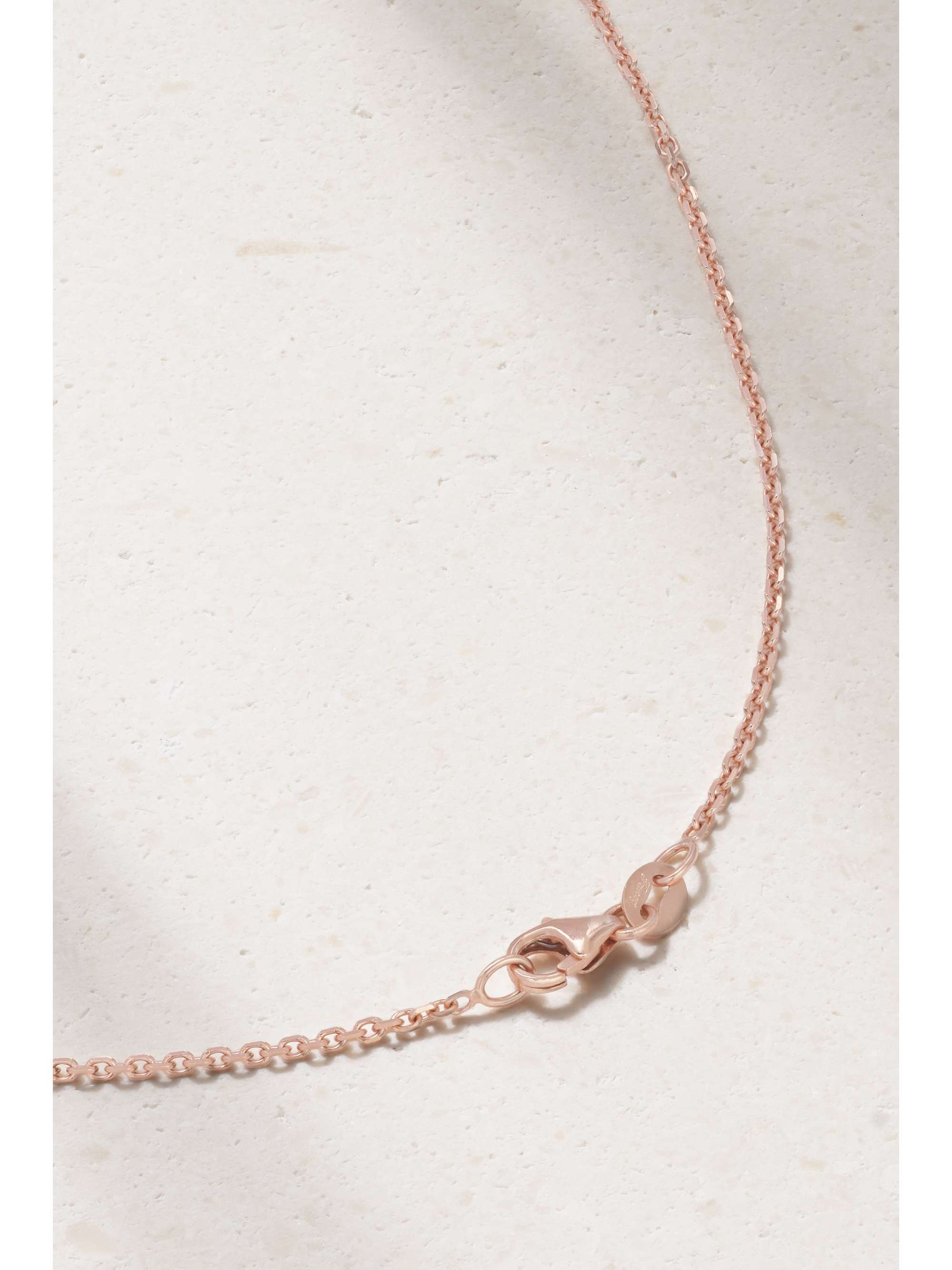 ANITA KO Pebble 18-karat rose gold diamond necklace