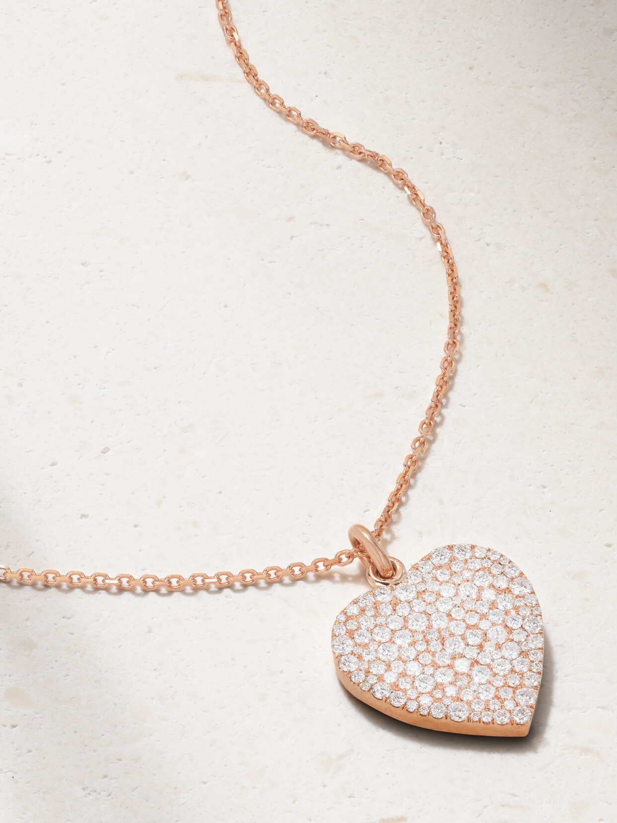 Anita Ko Pebble 18-karat Rose Gold Diamond Necklace