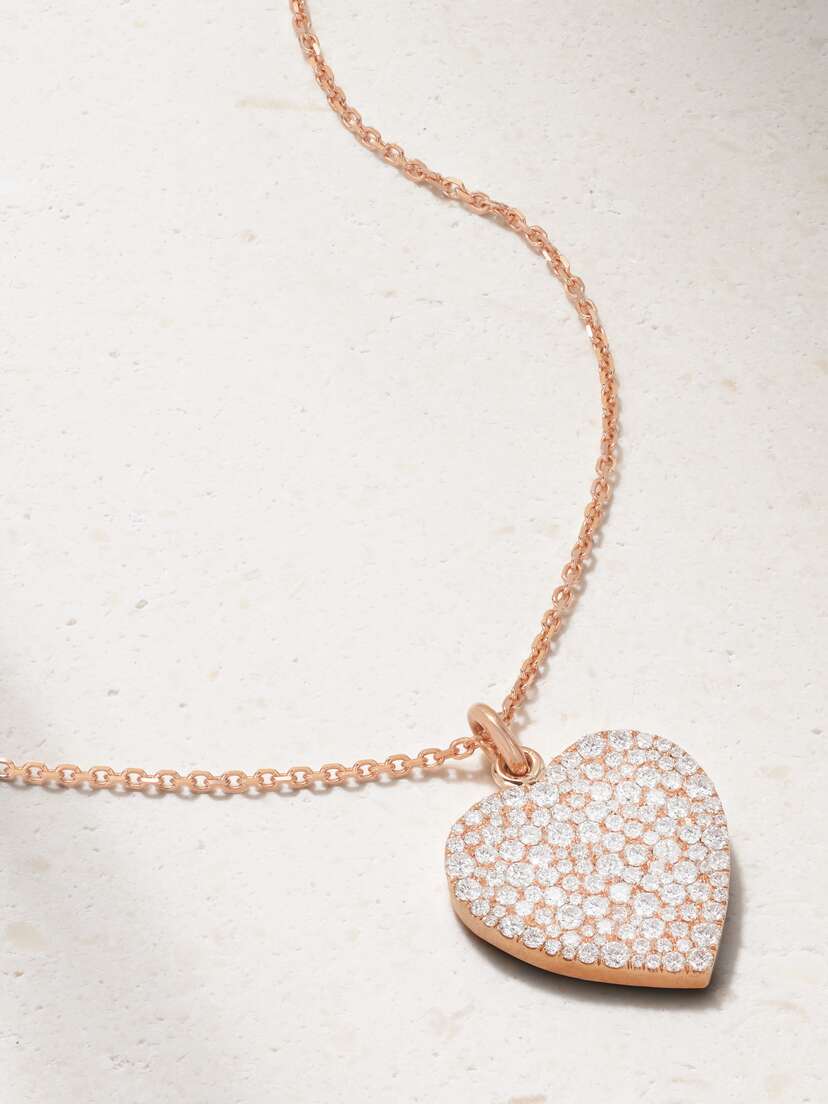 Anita Ko Pebble 18-karat Rose Gold Diamond Necklace