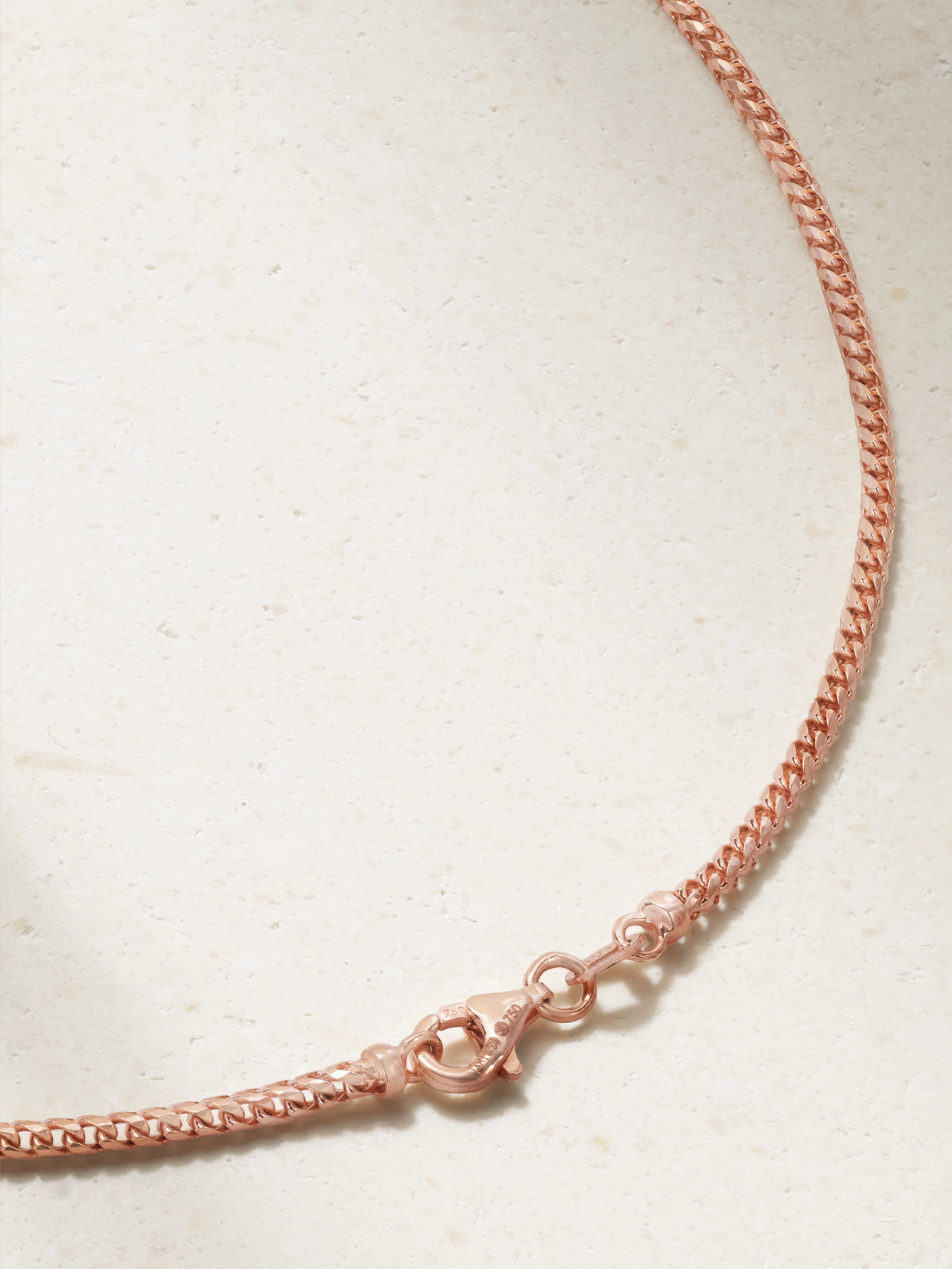 Shop Anita Ko 18-karat Rose Gold, Sapphire And Diamond Necklace